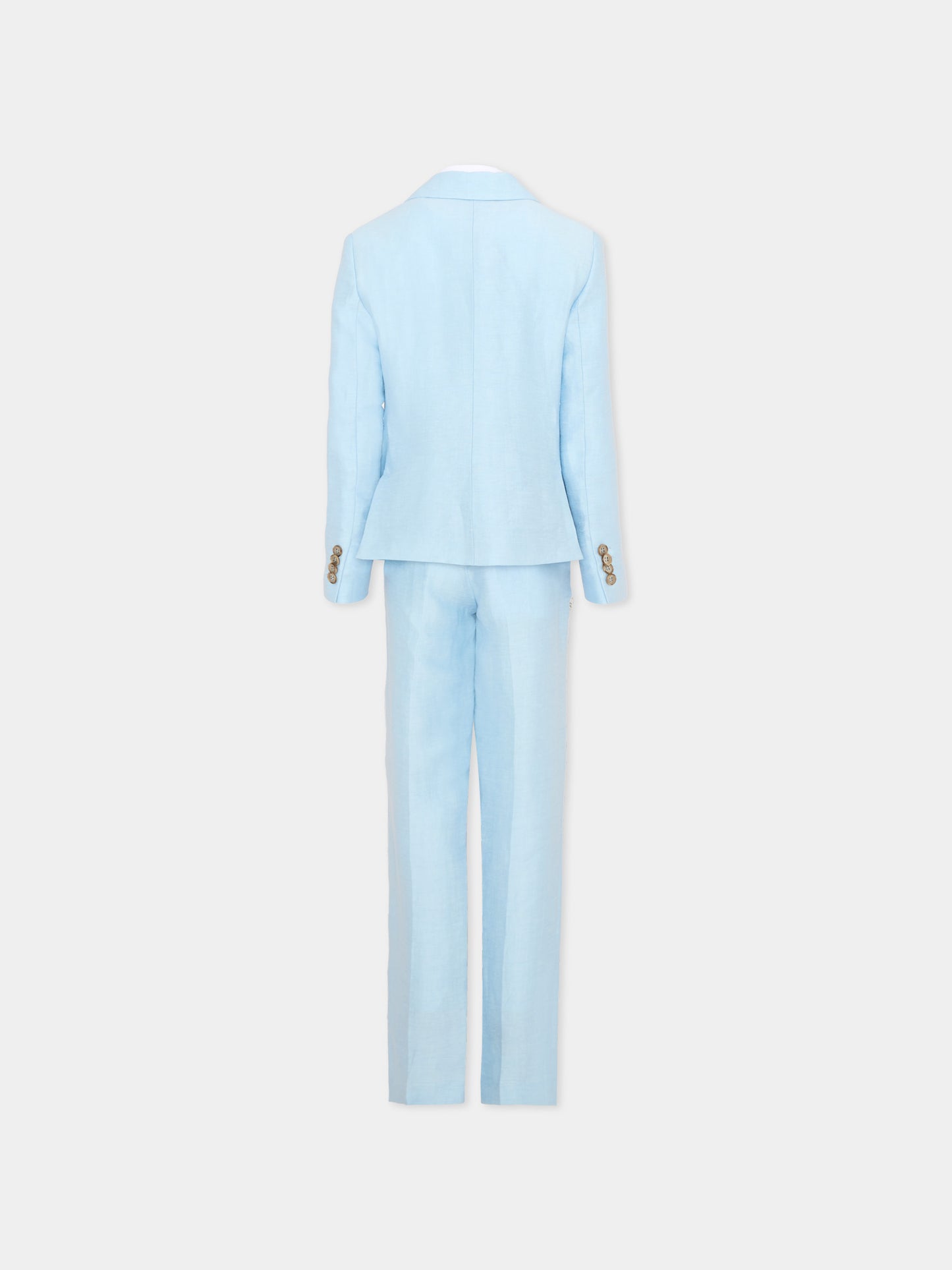 Elegant light blue suit for boy