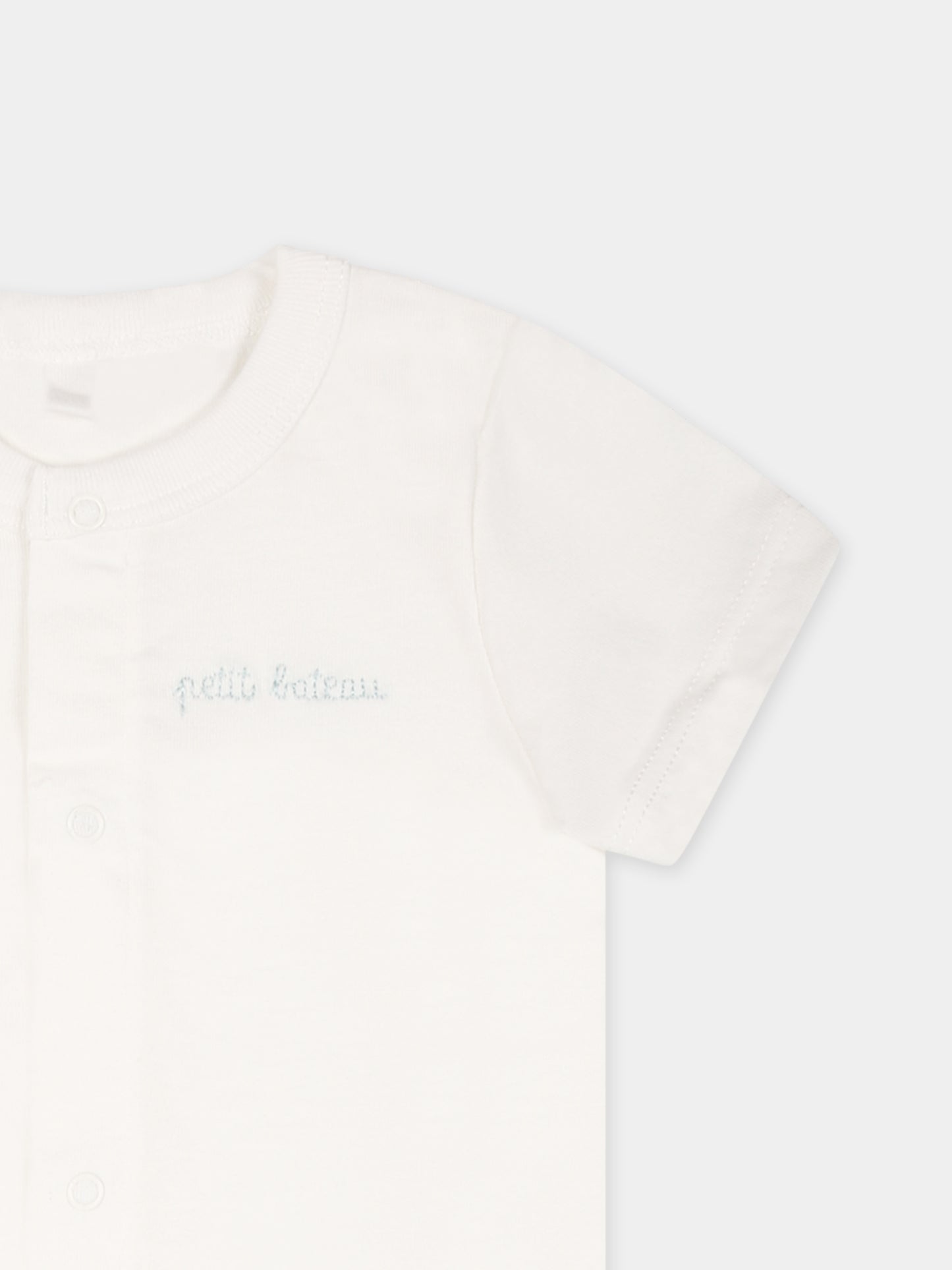 Multicolor suit for baby boy with logo