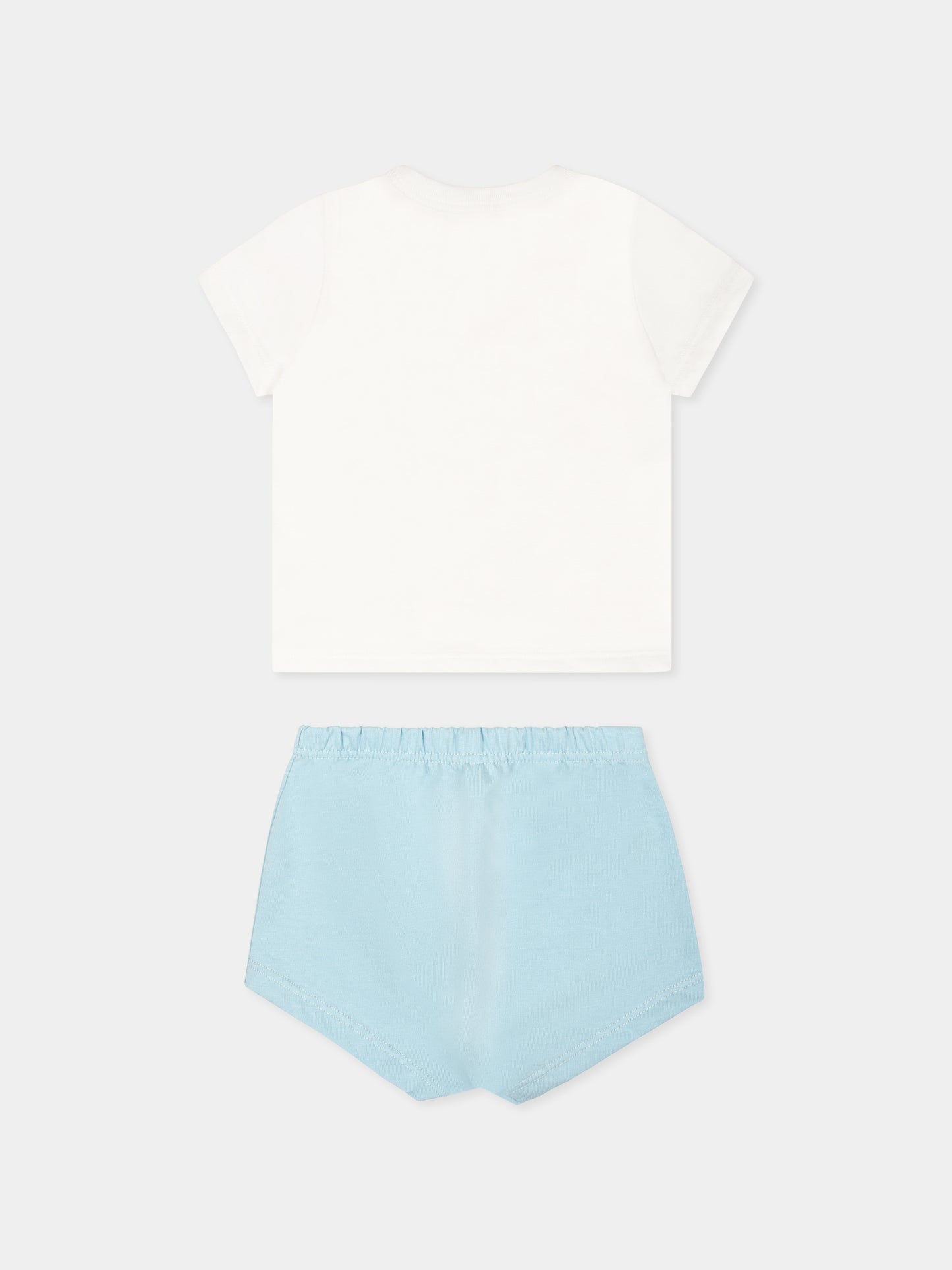 Multicolor suit for baby boy with logo