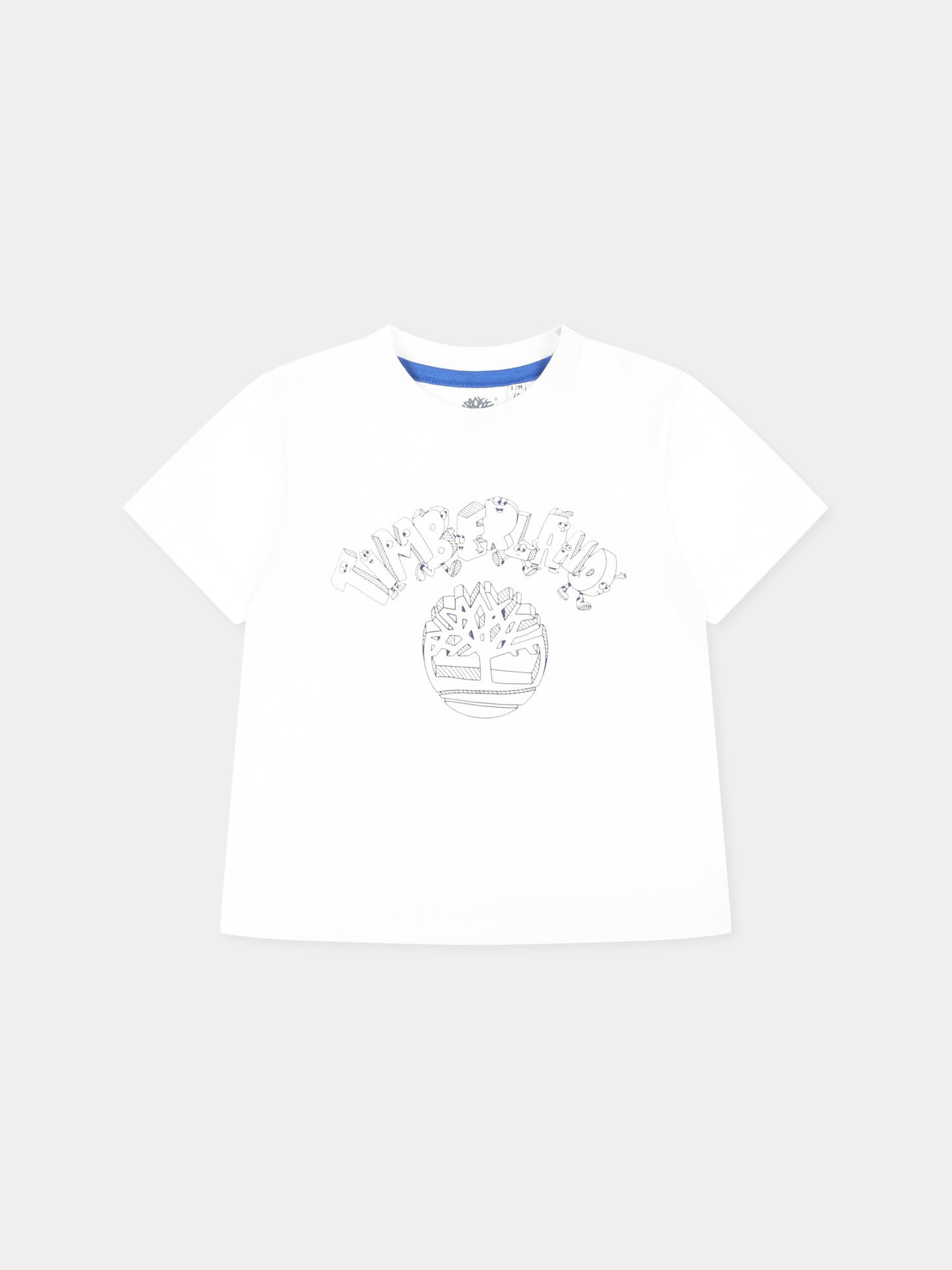 Light blue suit for baby boy with tree