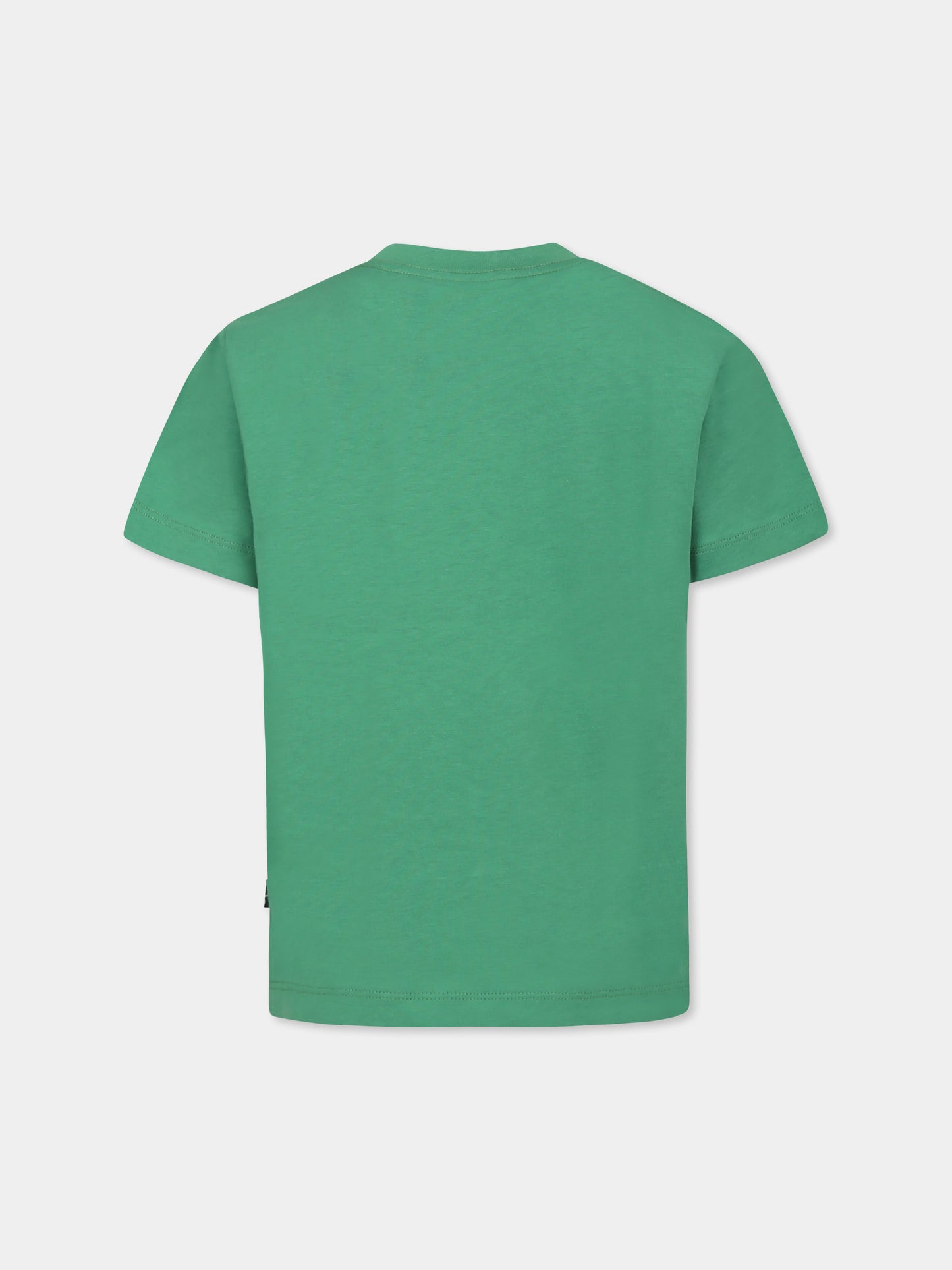Green t-shirt for boy with jaguar