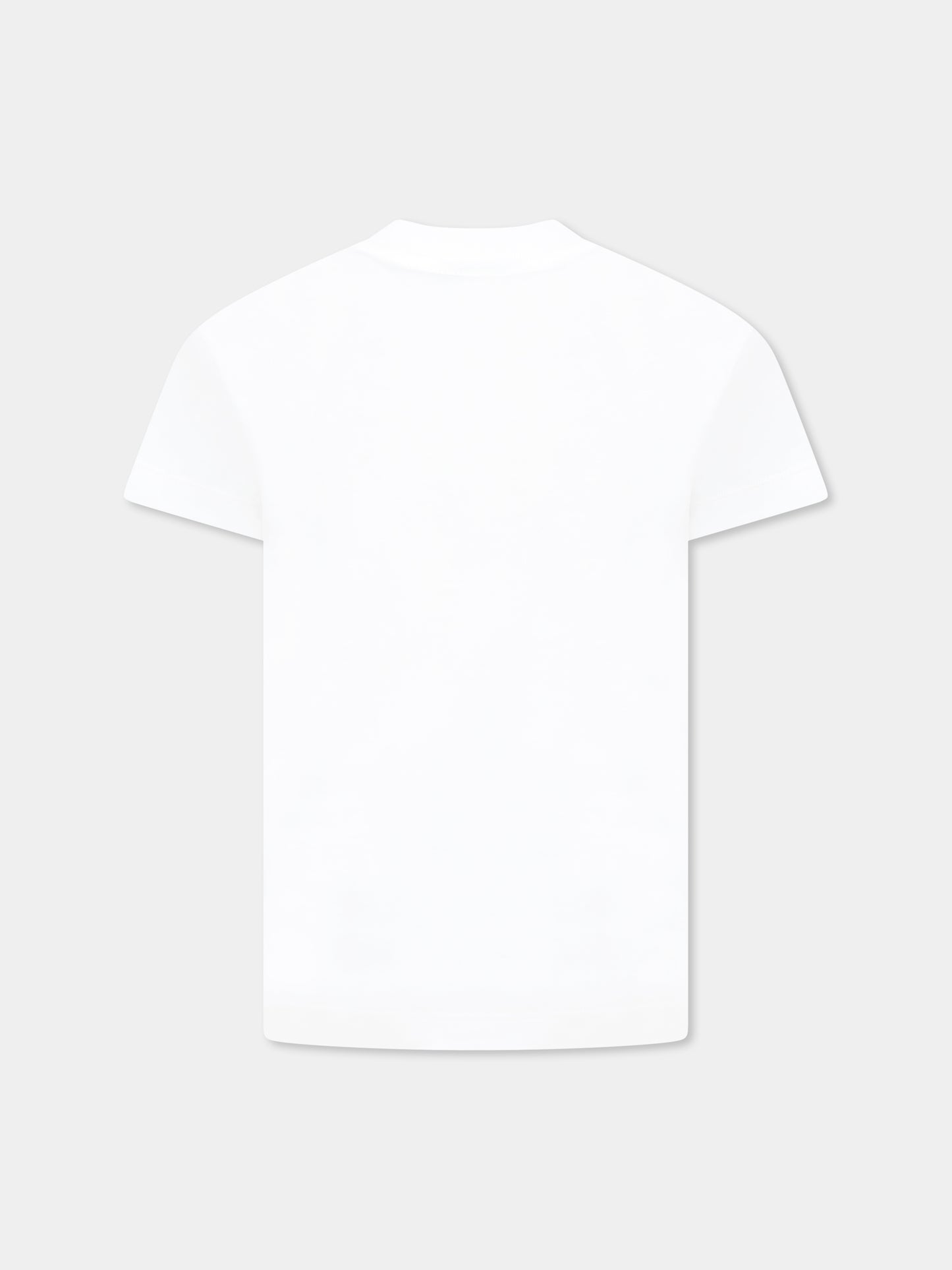 White t-shirt for kids with logo