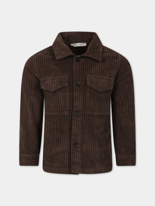Brown shirt for boy