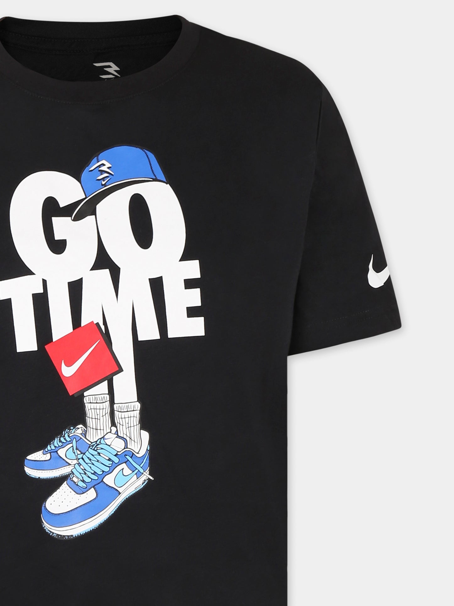 Black t-shirt for boy with writing