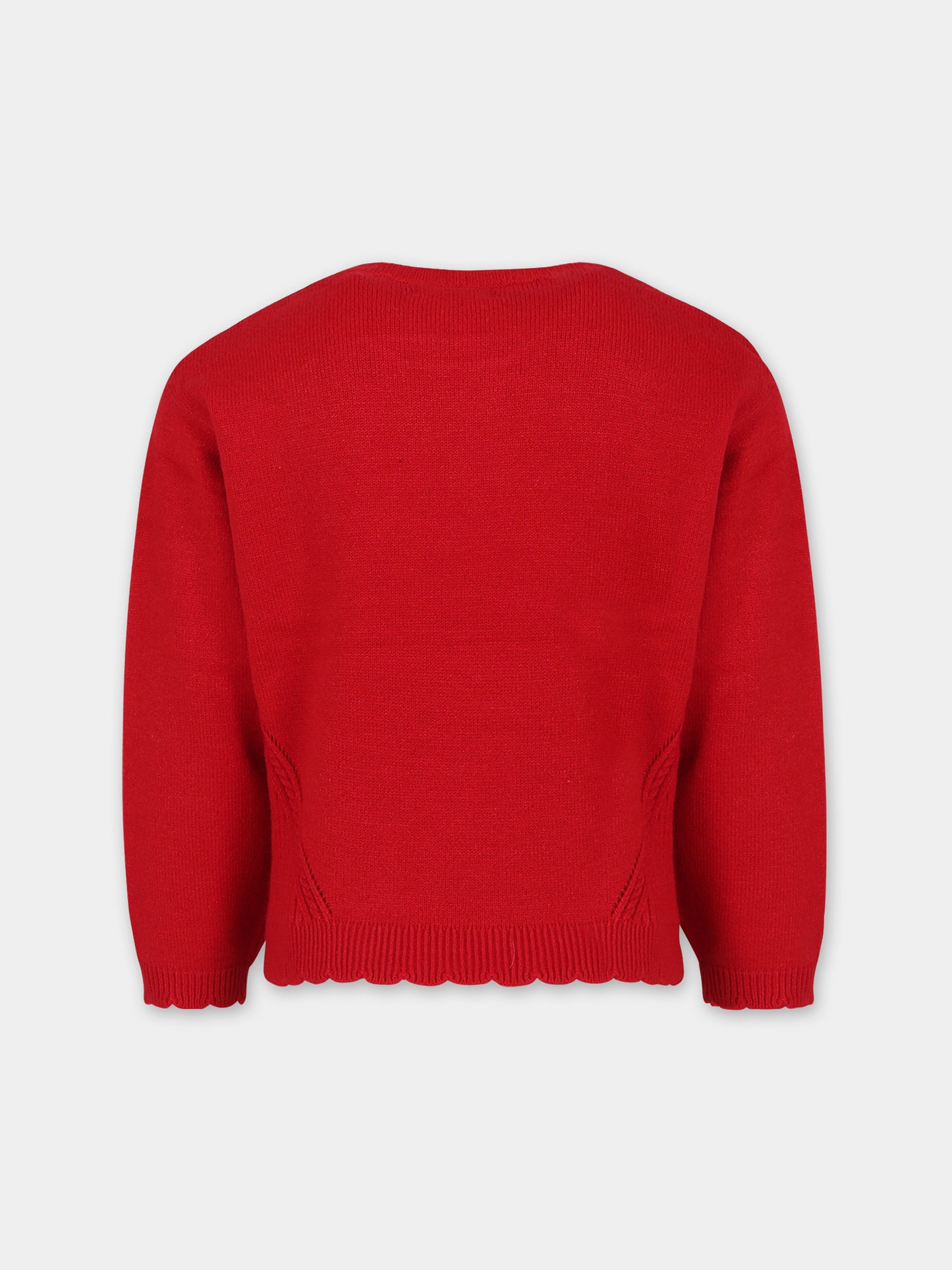 Red sweater for girl