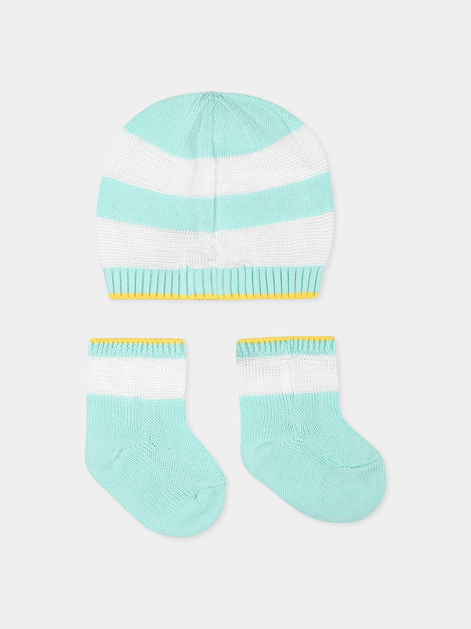 Set accessori verde per neonato,Gensami,BOX05-B-ONDA AQUAMARINE