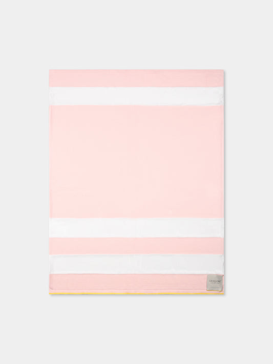 Coperta rosa per neonata con righe,Gensami,COP01-B-SH BABY PINK