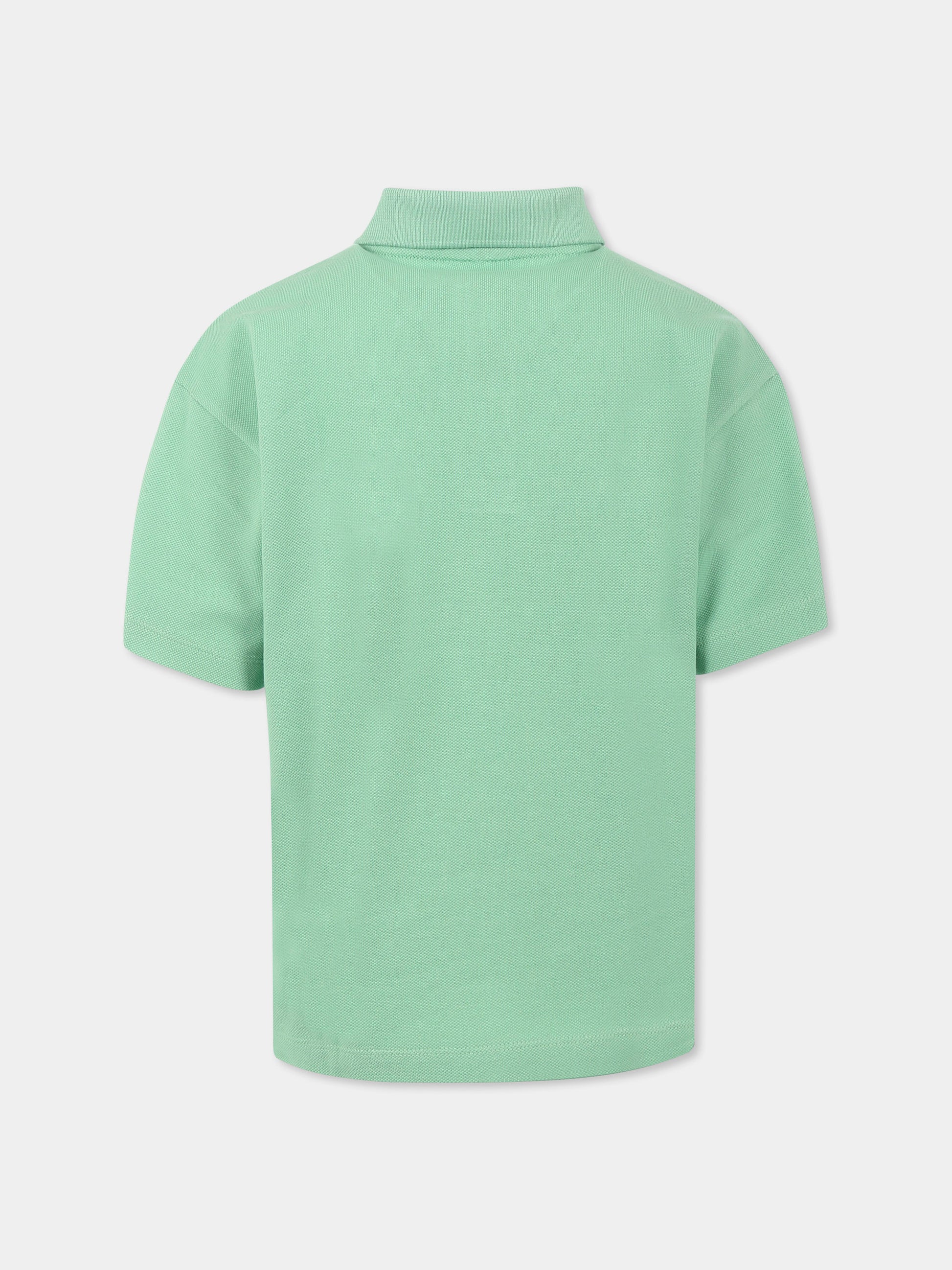 Polo verde per bambini con coccodrillo,Lacoste,PJ2482 TTF