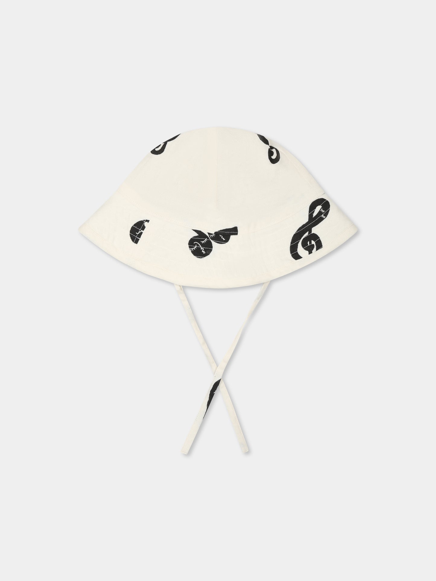 Cloche avorio per neonati con note musicali,Mini Rodini,2526511110