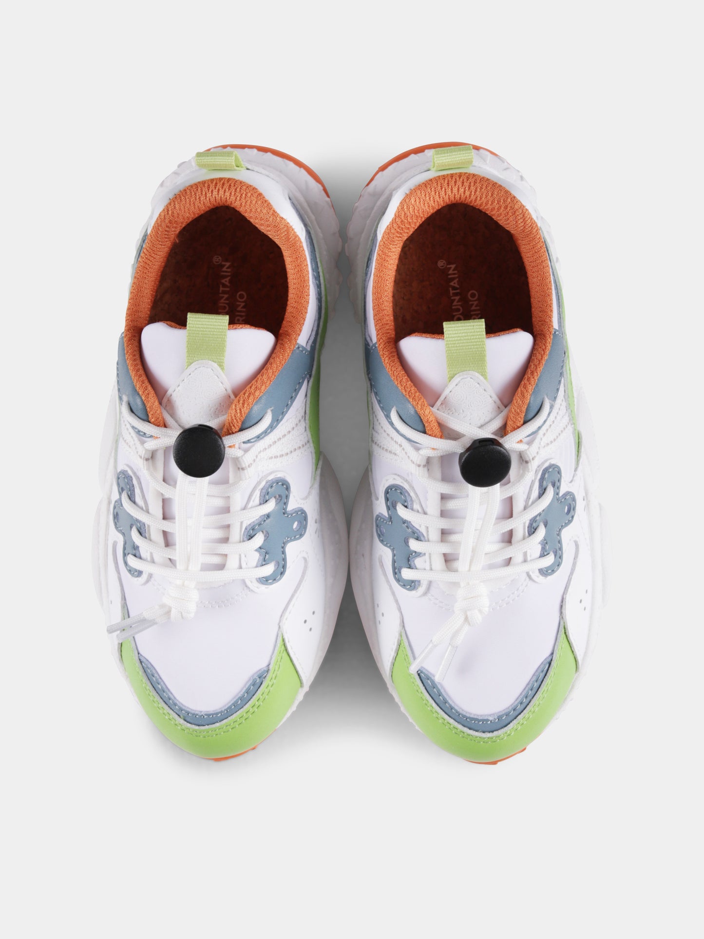 Sneakers Yamano bianche per bambini,Flower Mountain,001 2015497 21 1F28 YAMANO