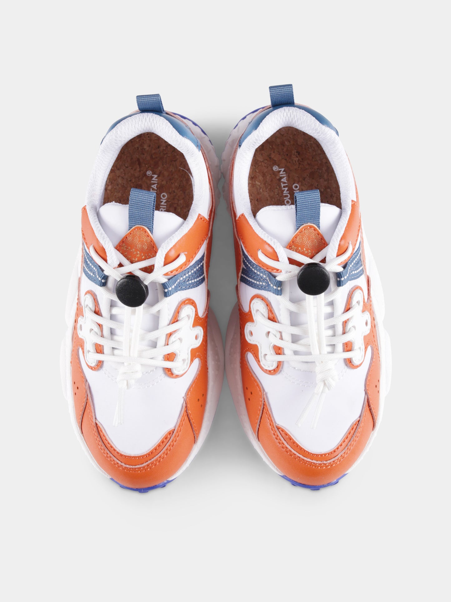 Sneakers Yamano arancioni per bambini,Flower Mountain,001 2015497 21 2G23 YAMANO