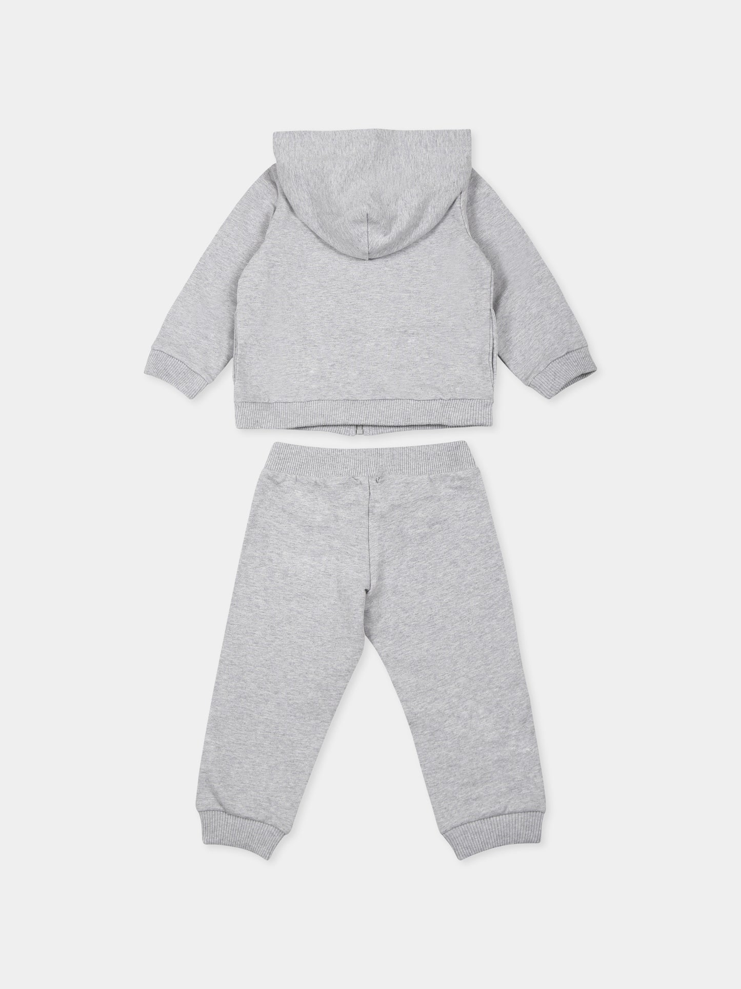 Completo grigio per neonati con Teddy Bear,Moschino Kids,MUK04R LDA27 60926