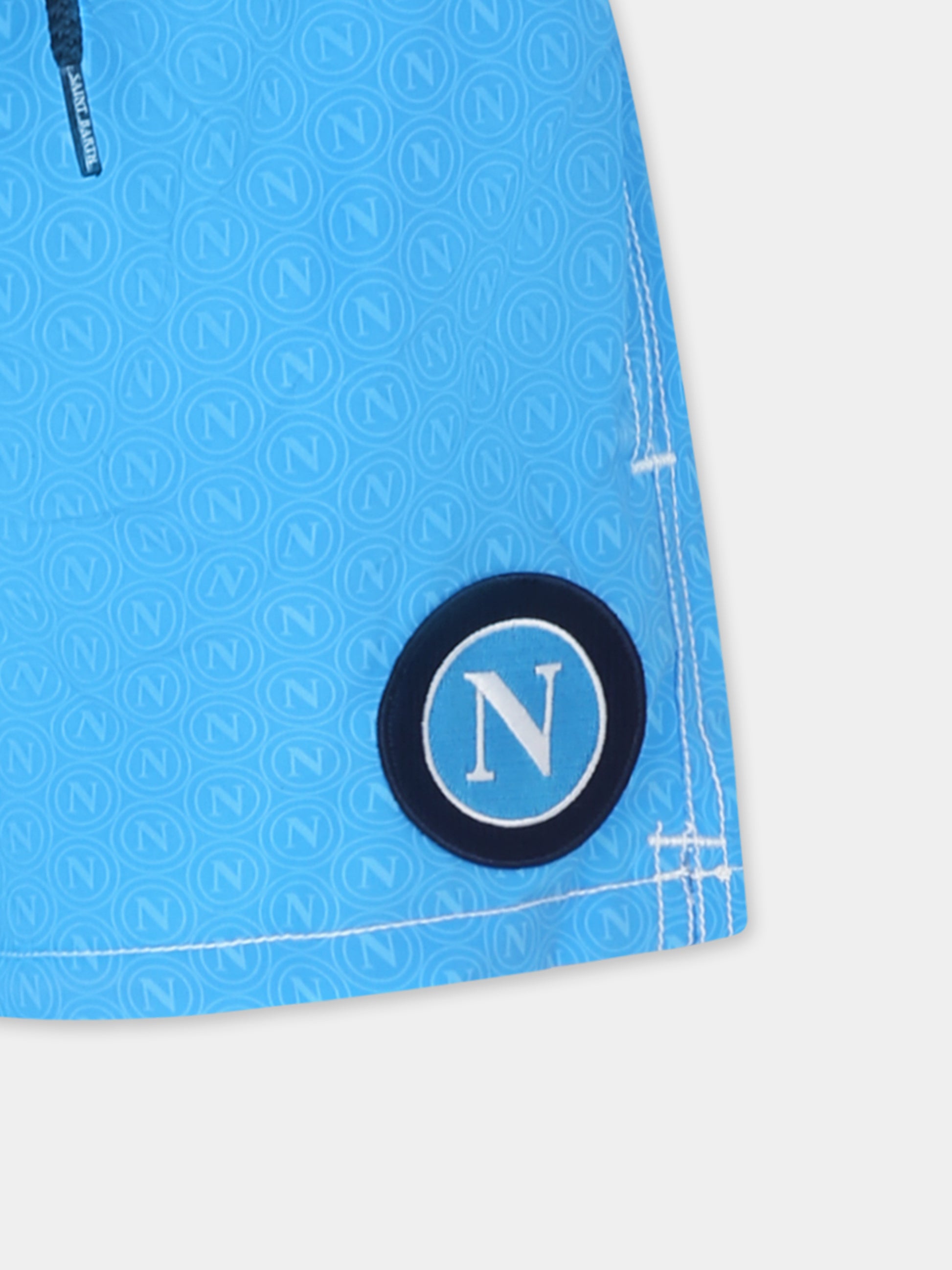 Boxer mare azzurro per bambino con logo SSC Napoli,Mc2 Saint Barth,JEA0001 04845H
