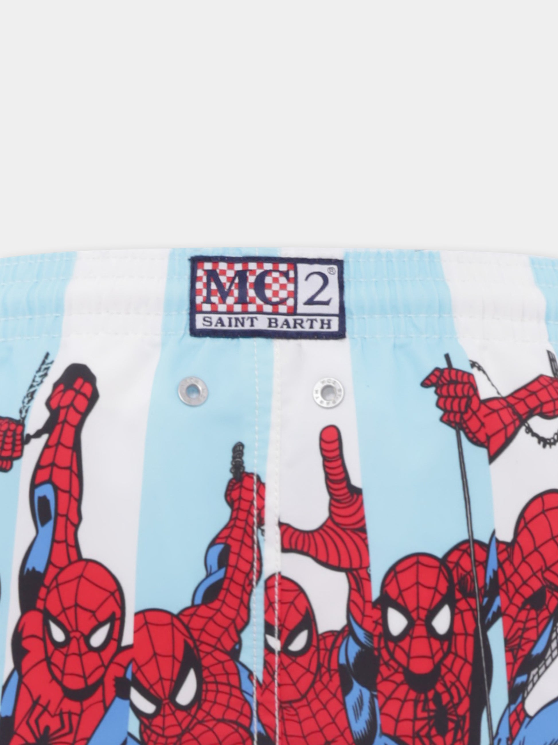 Boxer mare celeste per bambino con Spiderman,Mc2 Saint Barth,HAI0001 03419H