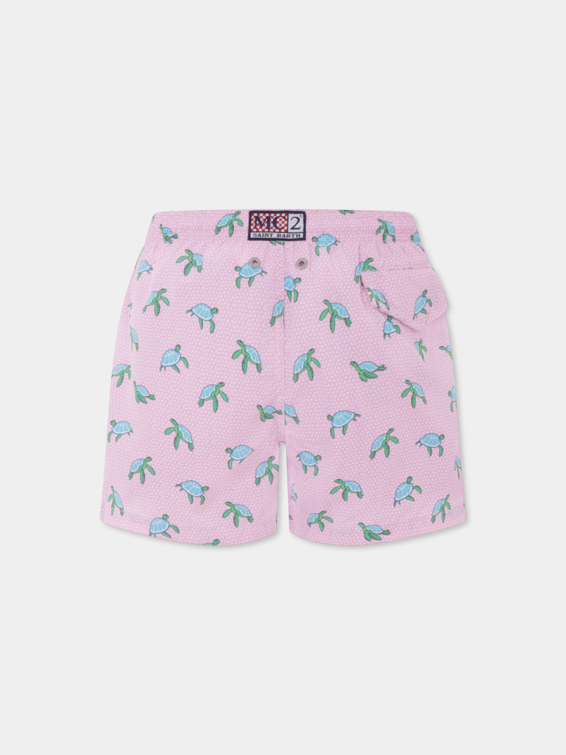 Boxer mare rosa per bambino con taratruga all over,Mc2 Saint Barth,JEA0004 01815H