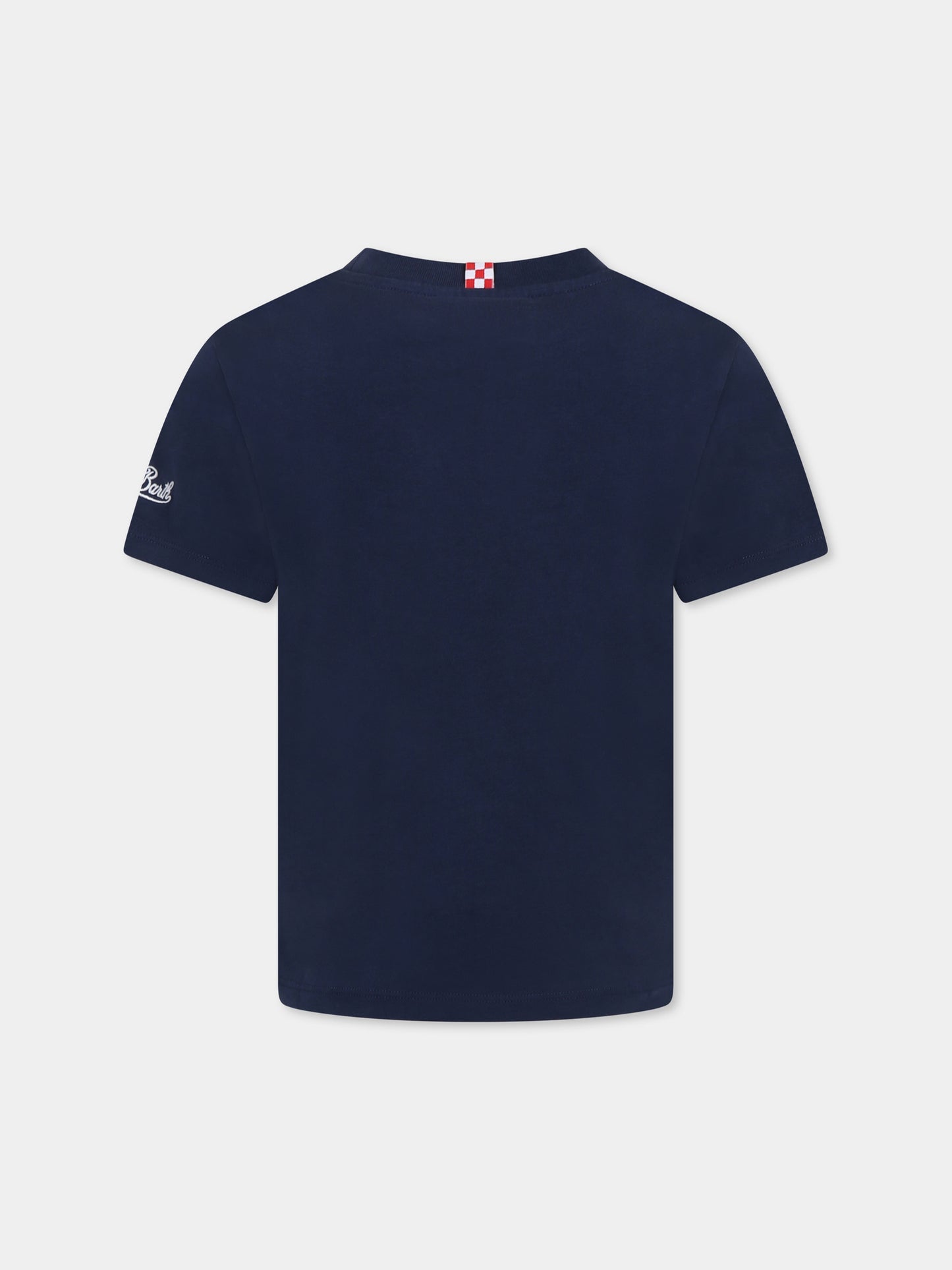 Blue t-shirt for boy with glodfish