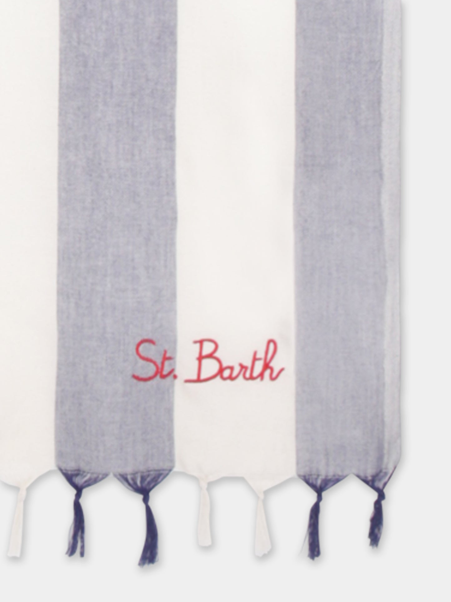 Telo mare blu per bambino con logo,Mc2 Saint Barth,FOUL002 01467H