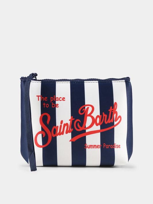 Pochette Aline blu per bambini con logo,Mc2 Saint Barth,ALIN001 02311H