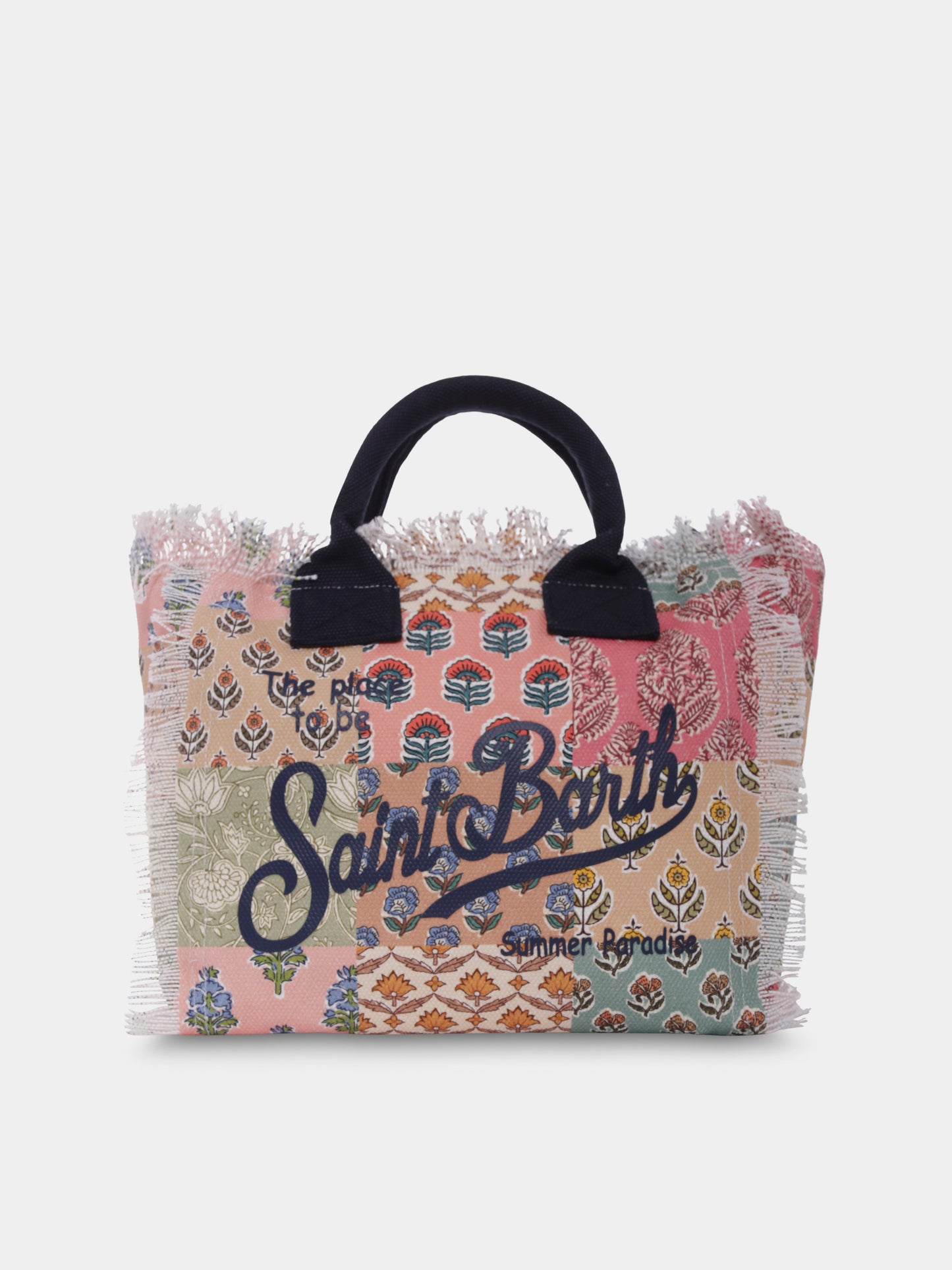 Borsa mare Colette multicolor per bambina con stampa patchwork,Mc2 Saint Barth,COL0001 01250H