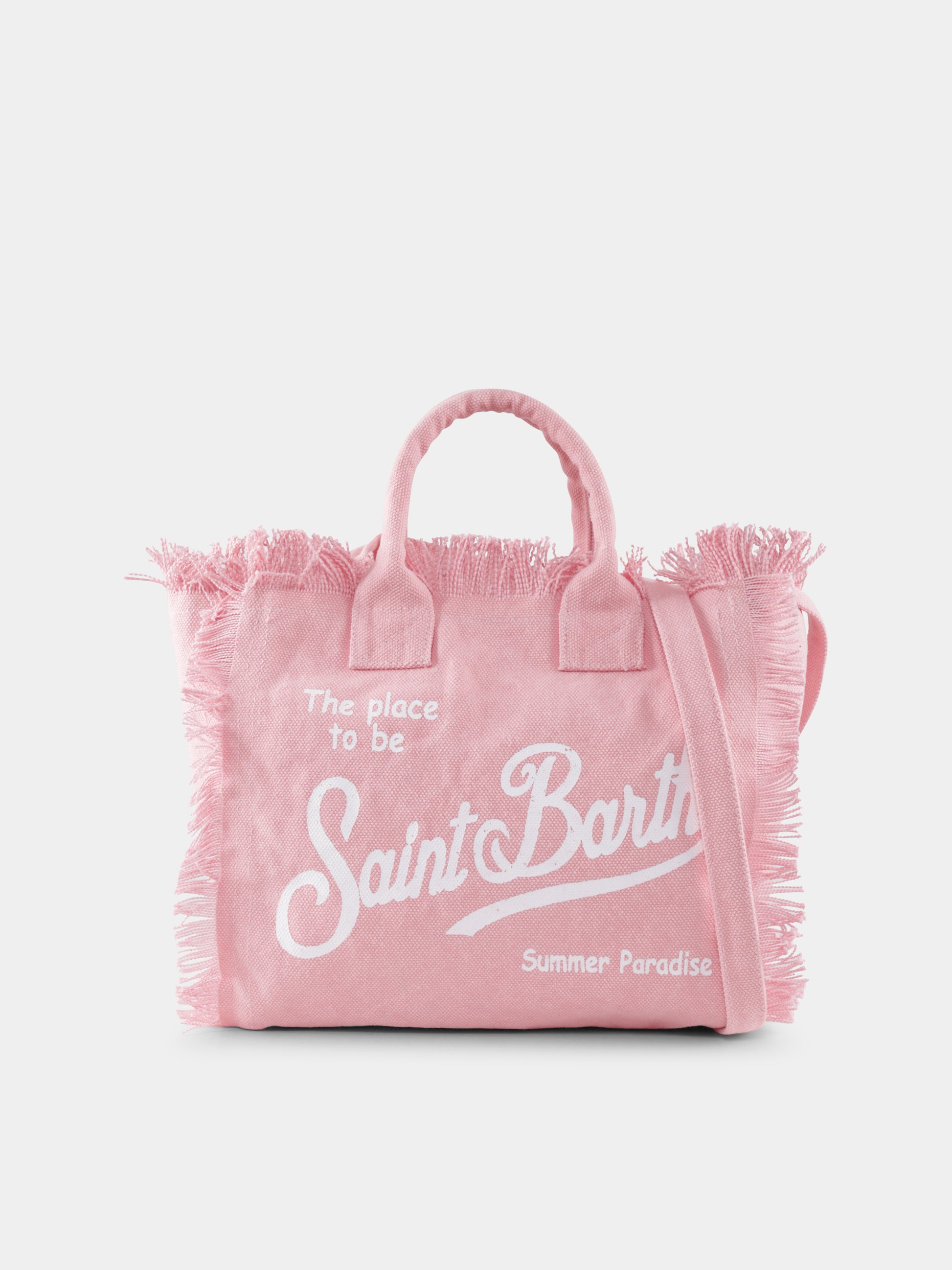 Borsa mare Colette rosa per bambina con logo,Mc2 Saint Barth,COL0001 00098H