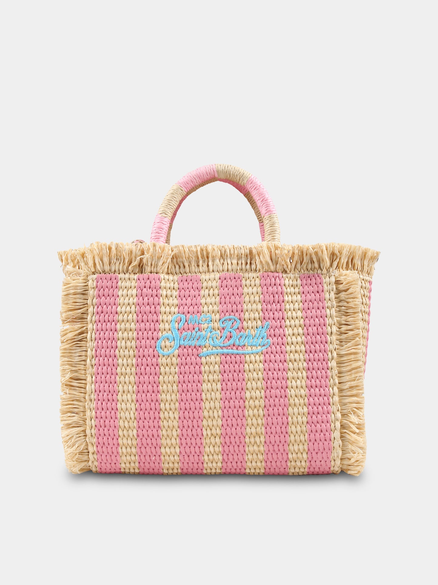 Borsa Vanity Mini beige per bambina con logo,Mc2 Saint Barth,VAMI009 00188H