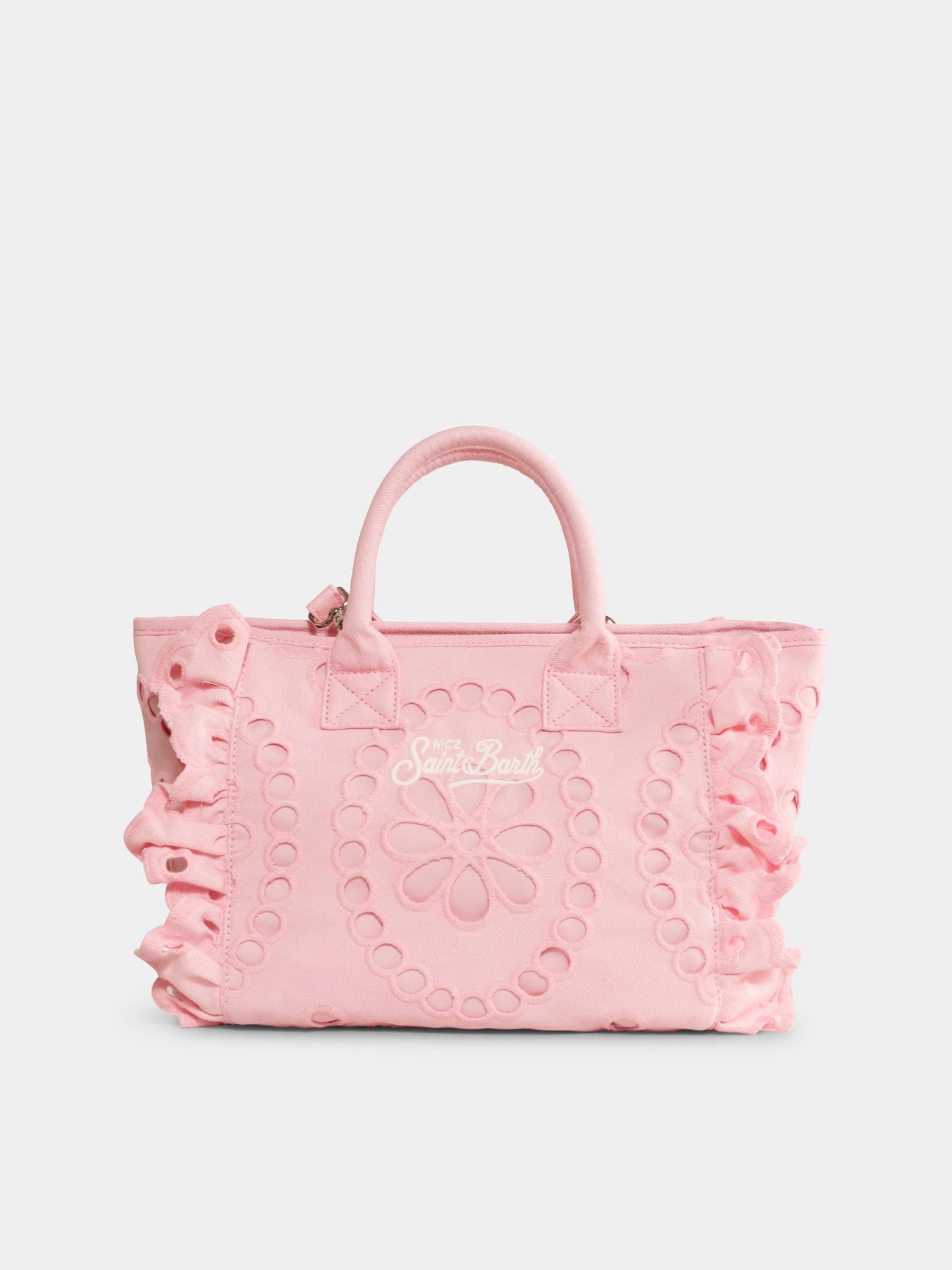 Borsa mare Colette rosa per bambina con logo,Mc2 Saint Barth,COL0027 03783H