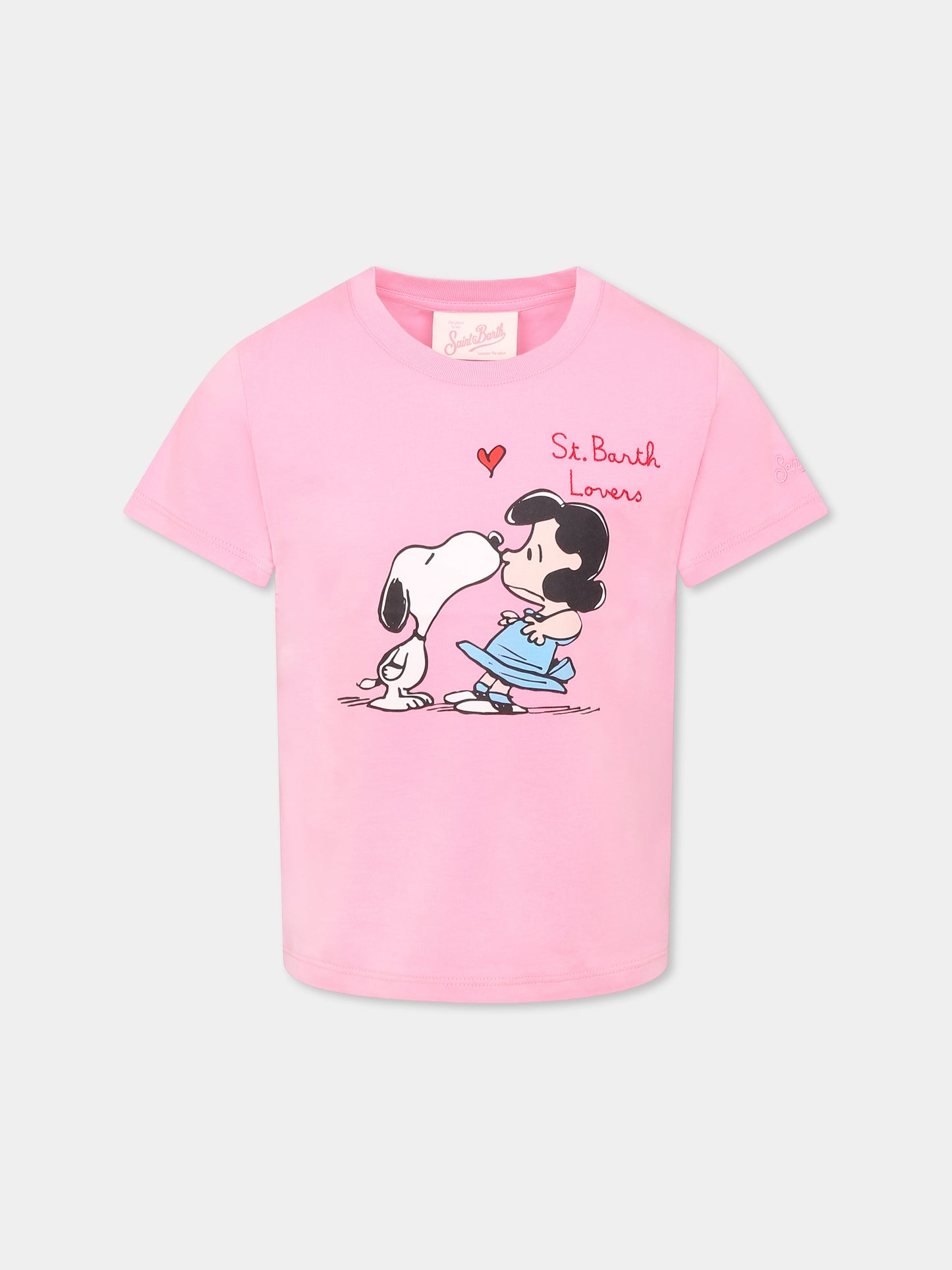 Pink t-shirt for girl with Snoopy