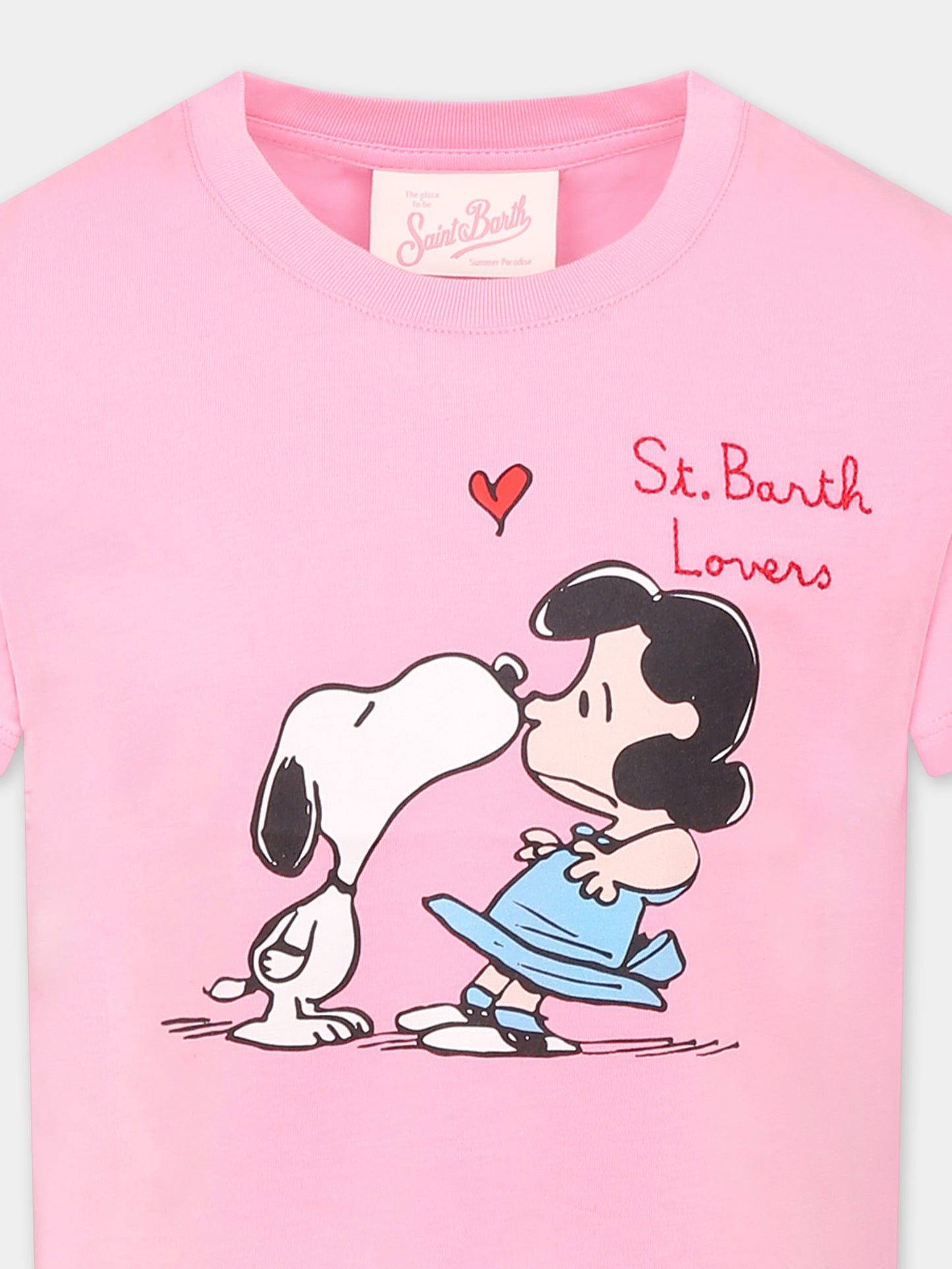 Pink t-shirt for girl with Snoopy