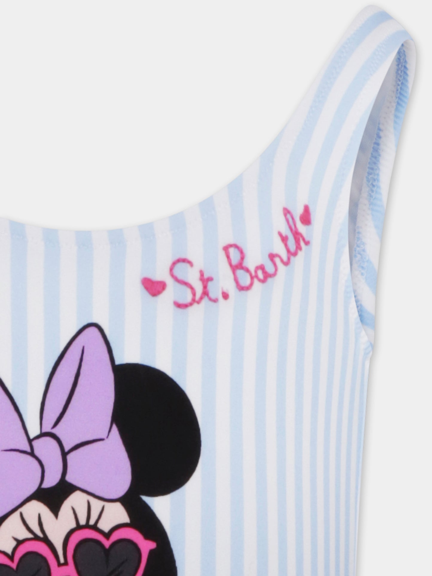 Costume intero celeste per bambina con Minnie,Mc2 Saint Barth,TNA0001 00356H