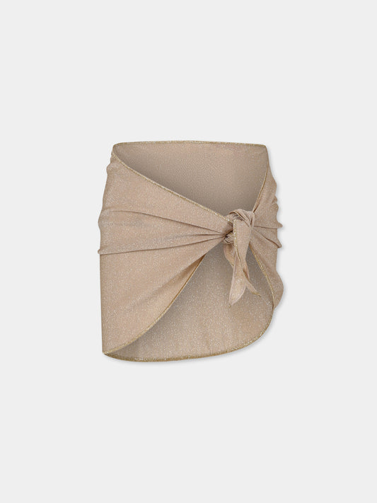 Copricostume oro per bambina,Mc2 Saint Barth,SER0003 01163H