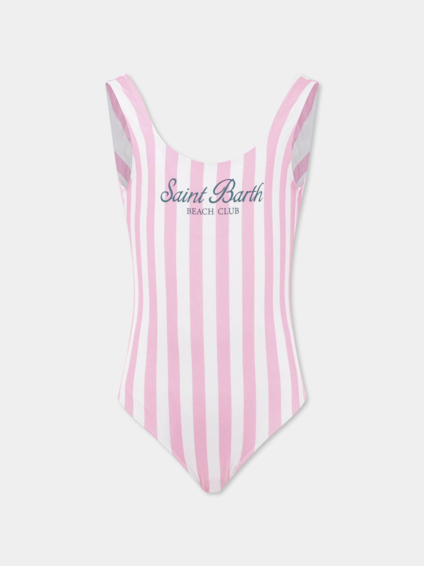 Costume intero rosa per bambina con logo,Mc2 Saint Barth,CARA001 03758H