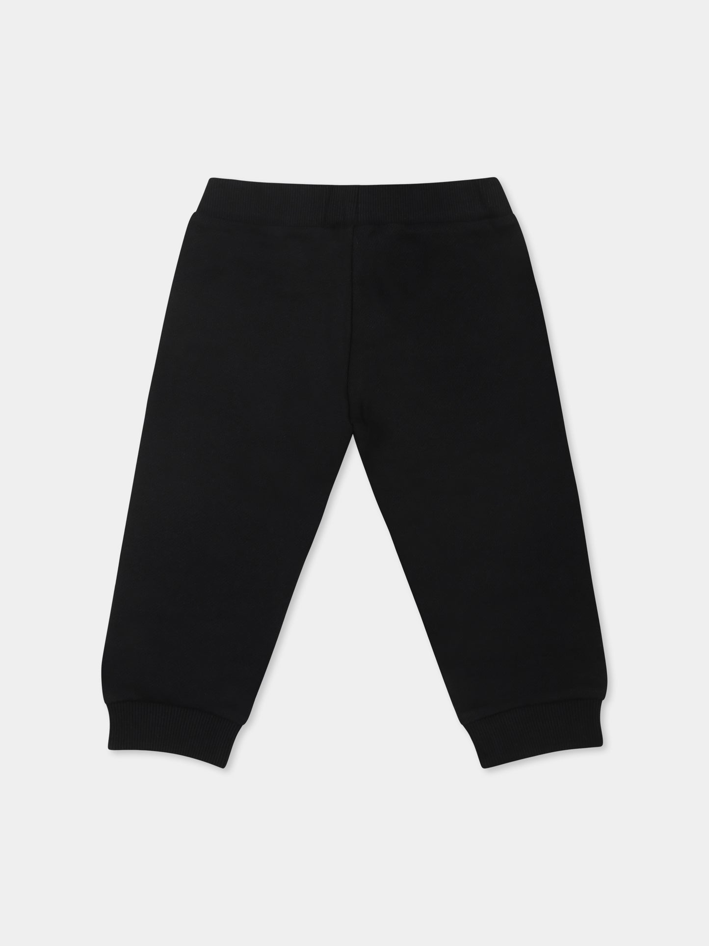 Pantaloni neri per neonati con logo,Balmain Kids,BU6560 Z0001 930OR