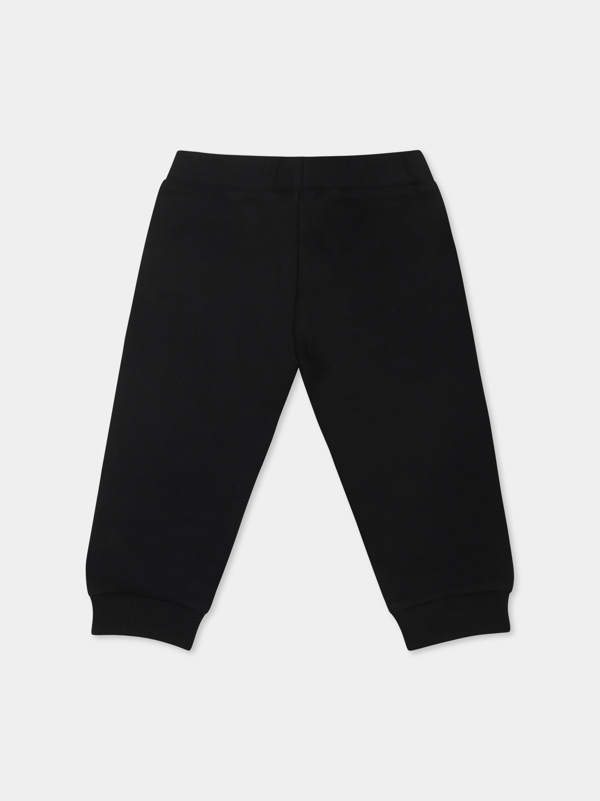 Pantaloni neri per neonati con logo,Balmain Kids,BU6560 Z0001 930OR