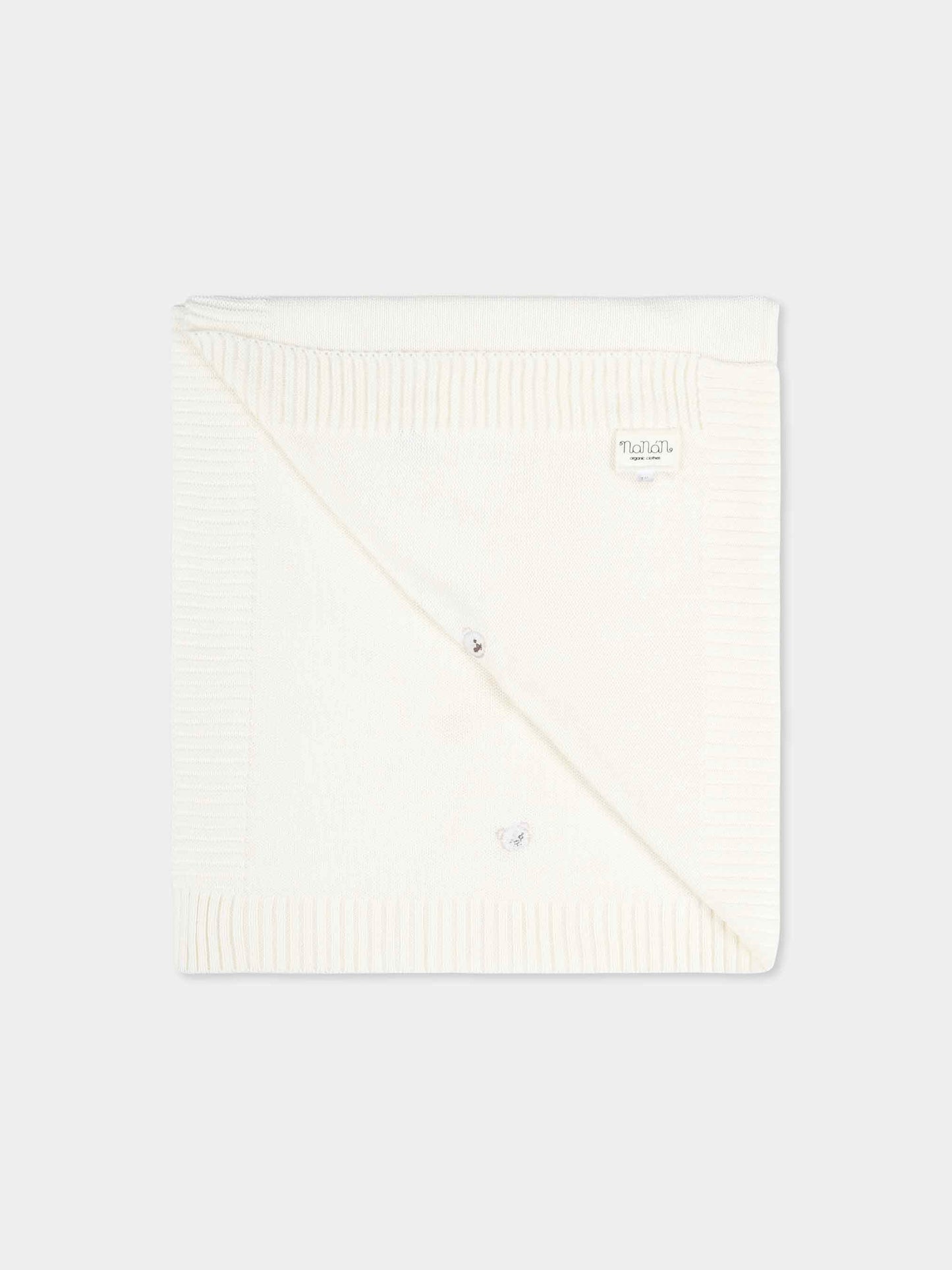 Ivory blanket for babykids with bees