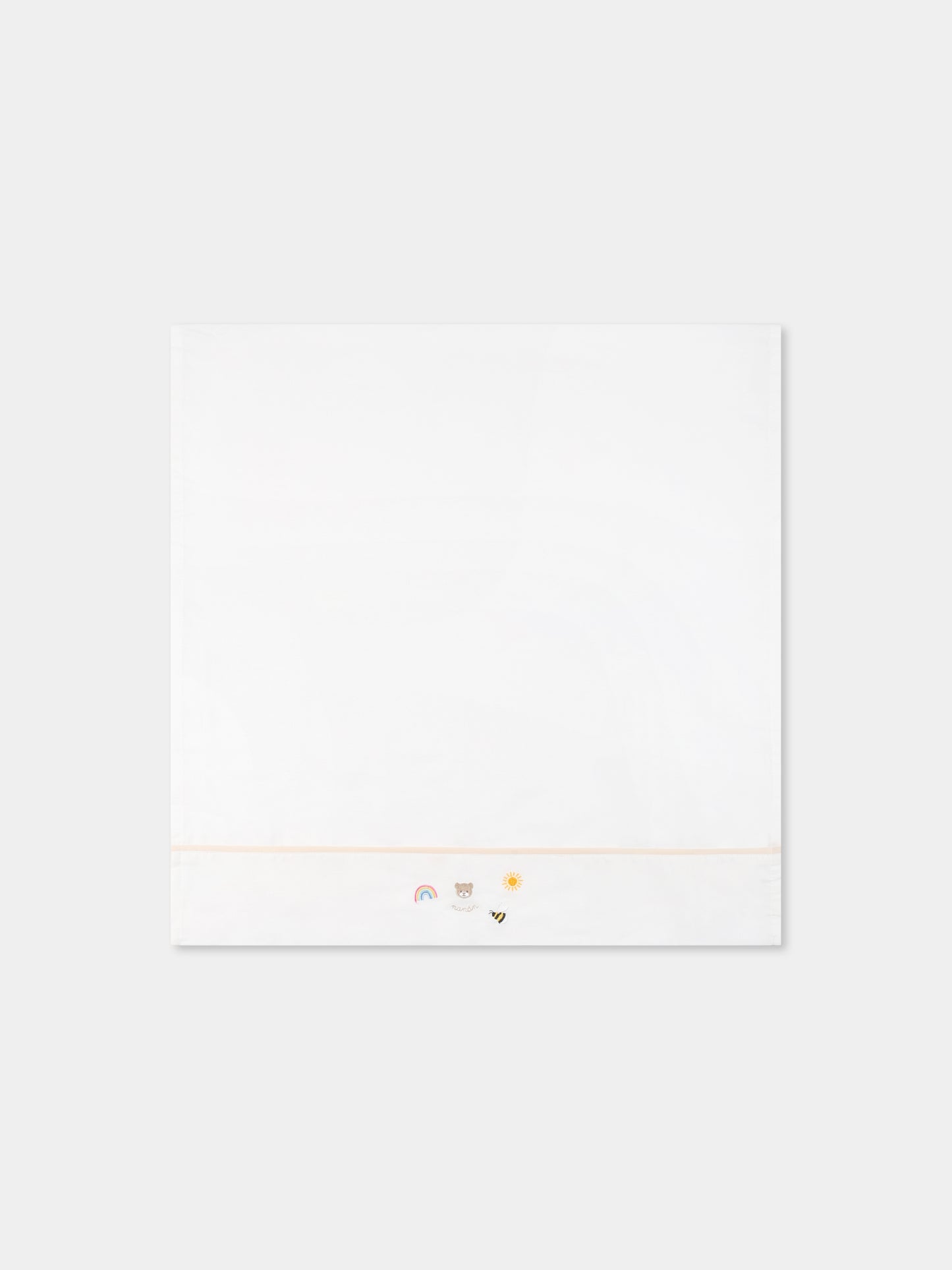 White sheet set for babykids with bee
