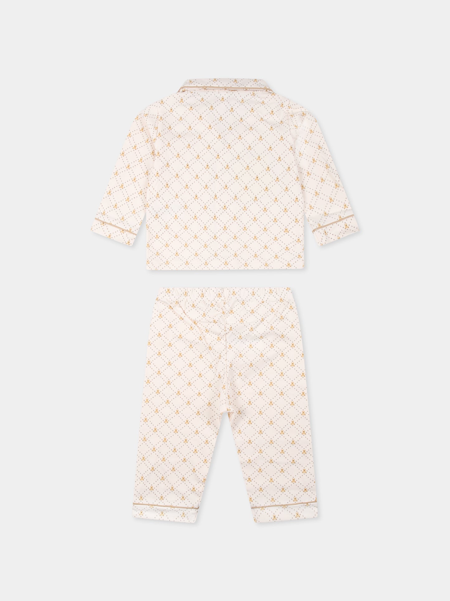 Pigiama rosa per neonata con orsetti all over,Nanán,E25178R