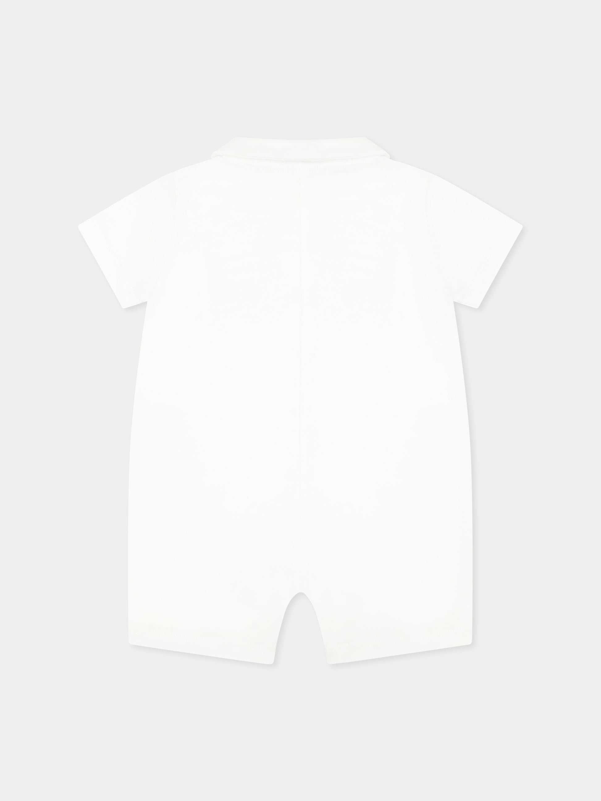 Pagliaccetto bianco per neonata con api e fiori,Nanán,E25403B