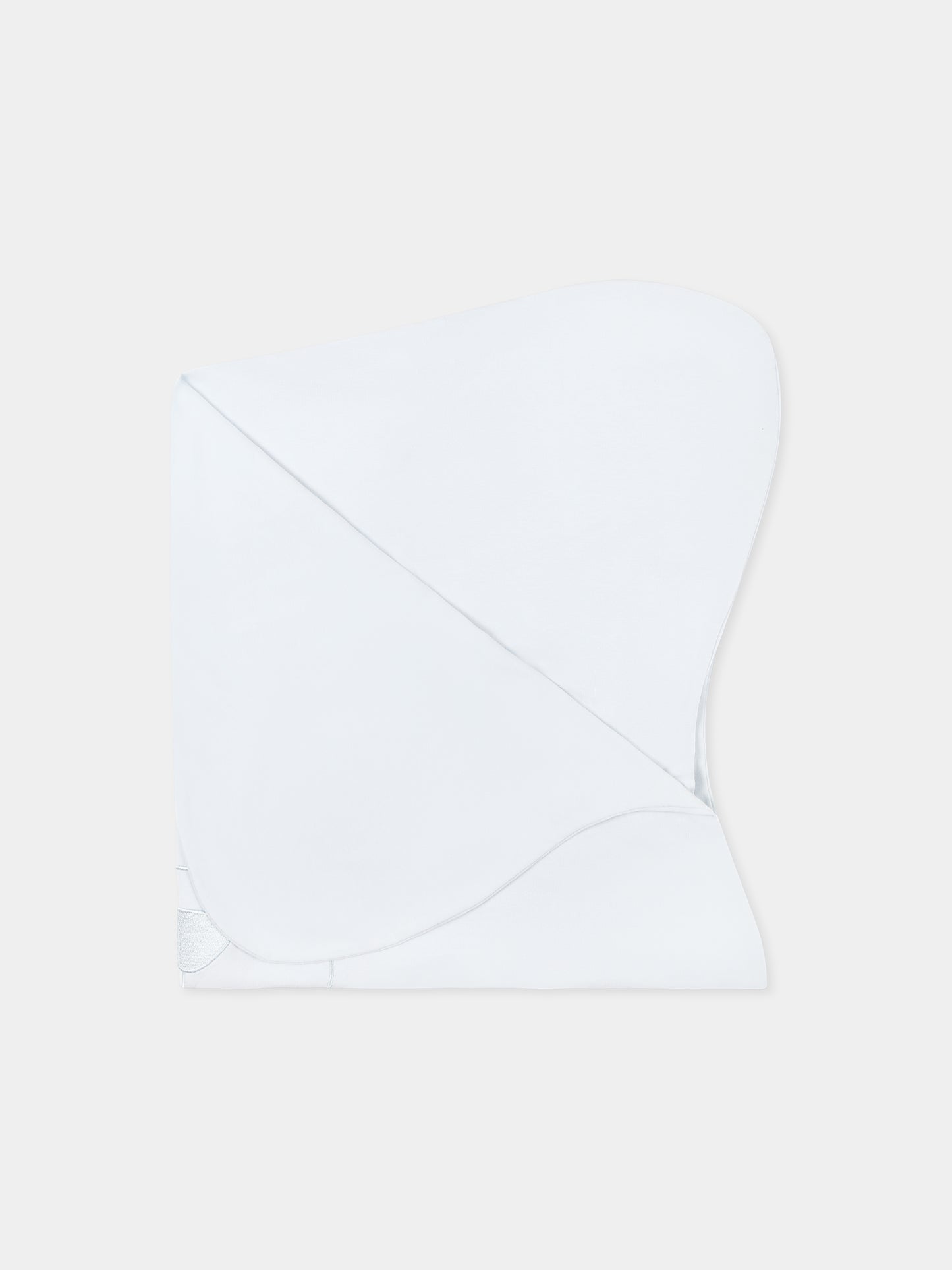 Light blue blanket for baby boy with bear