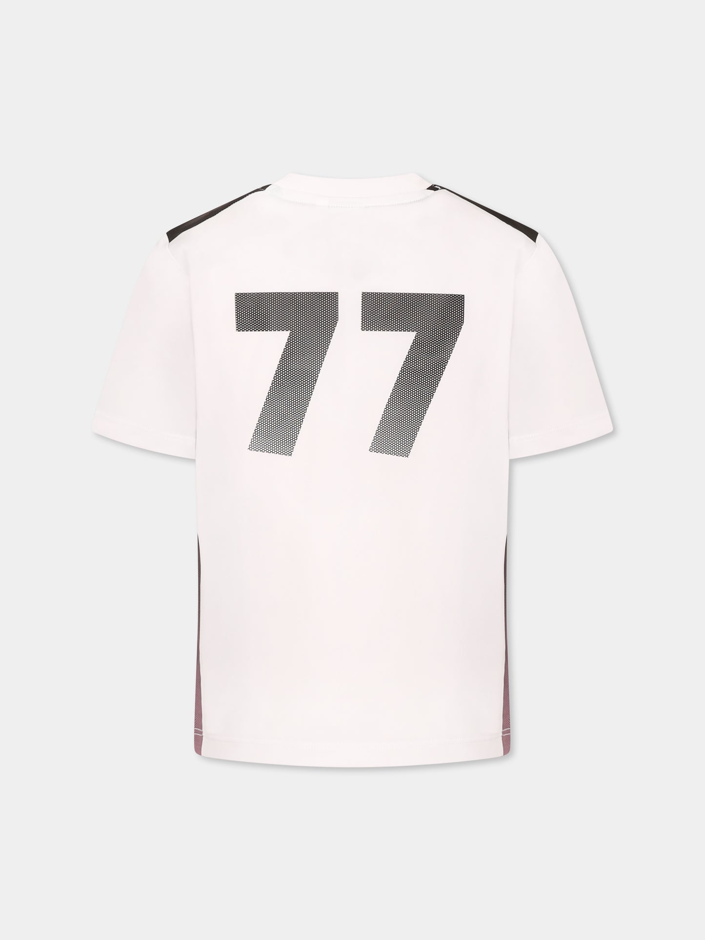 T-shirt bianca per bambino con stemmi,Boss,J52691 10P