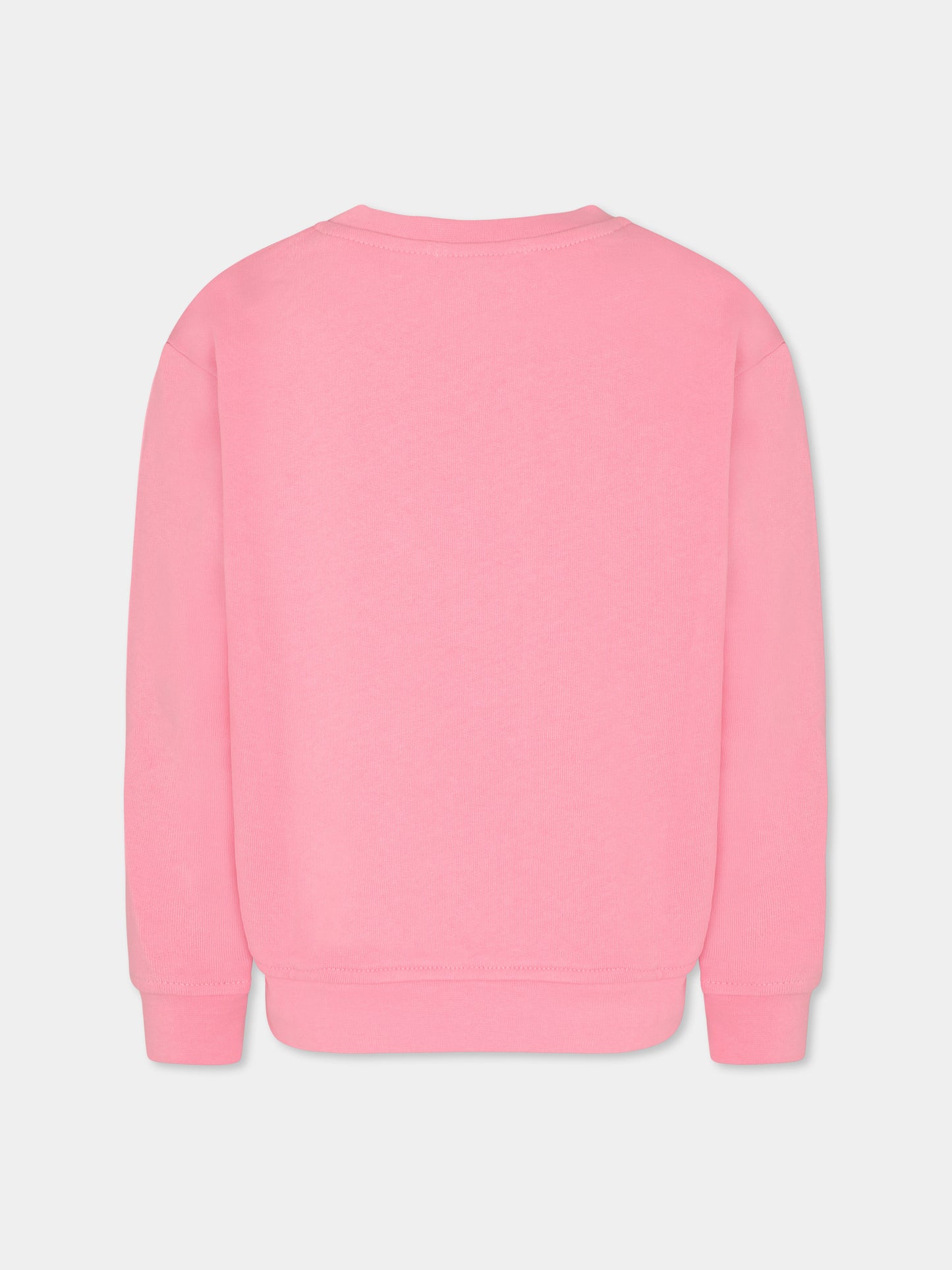 Felpa rosa per bambina con unicorno,Mousse Kids,SKFG372P