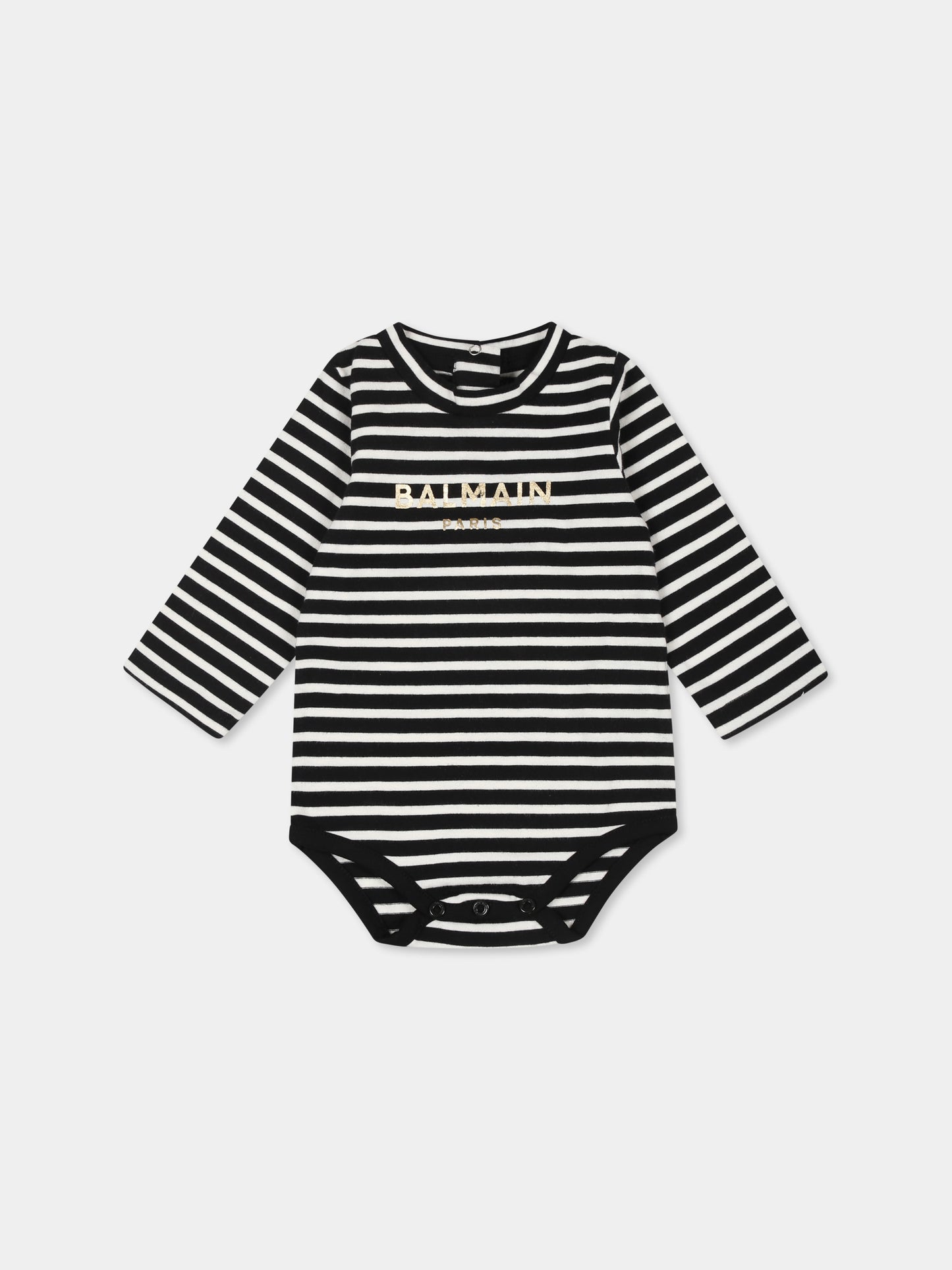 Set body multicolor per neonati con logo,Balmain Kids,BTB570 Z1571 102NE