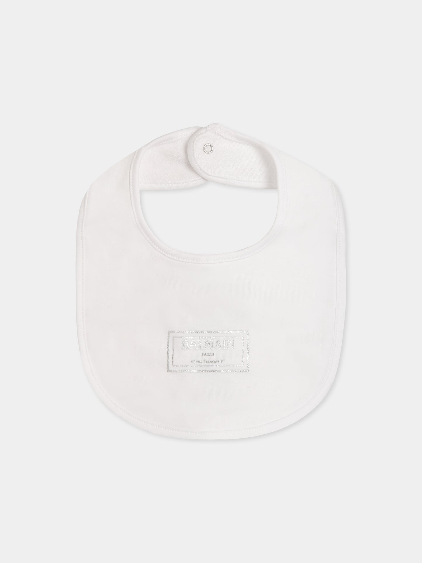 Set tutina bianco per neonati con logo,Balmain Kids,BTB610 Z1763 100AG