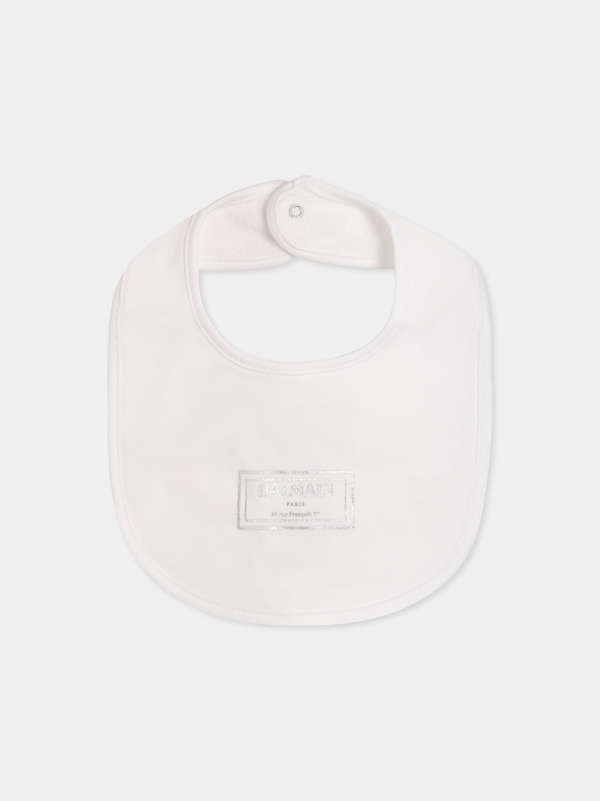 Set tutina bianco per neonati con logo,Balmain Kids,BTB610 Z1763 100AG