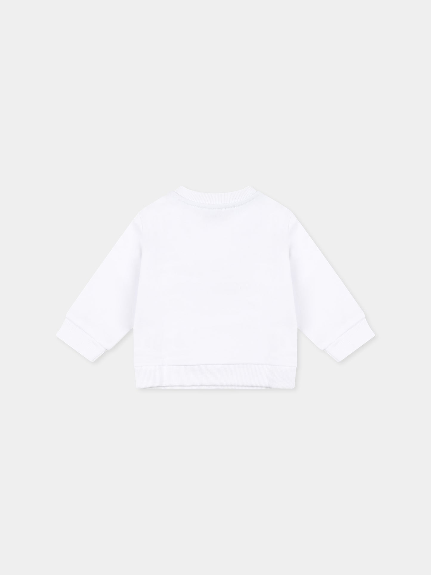 Felpa bianca per neonati con logo,Missoni,MT4500 Z0081 100