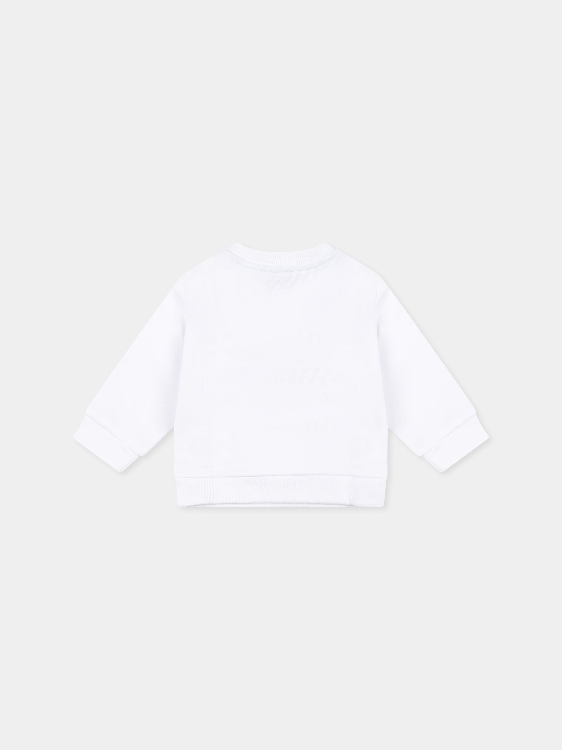 Felpa bianca per neonati con logo,Missoni,MT4500 Z0081 100