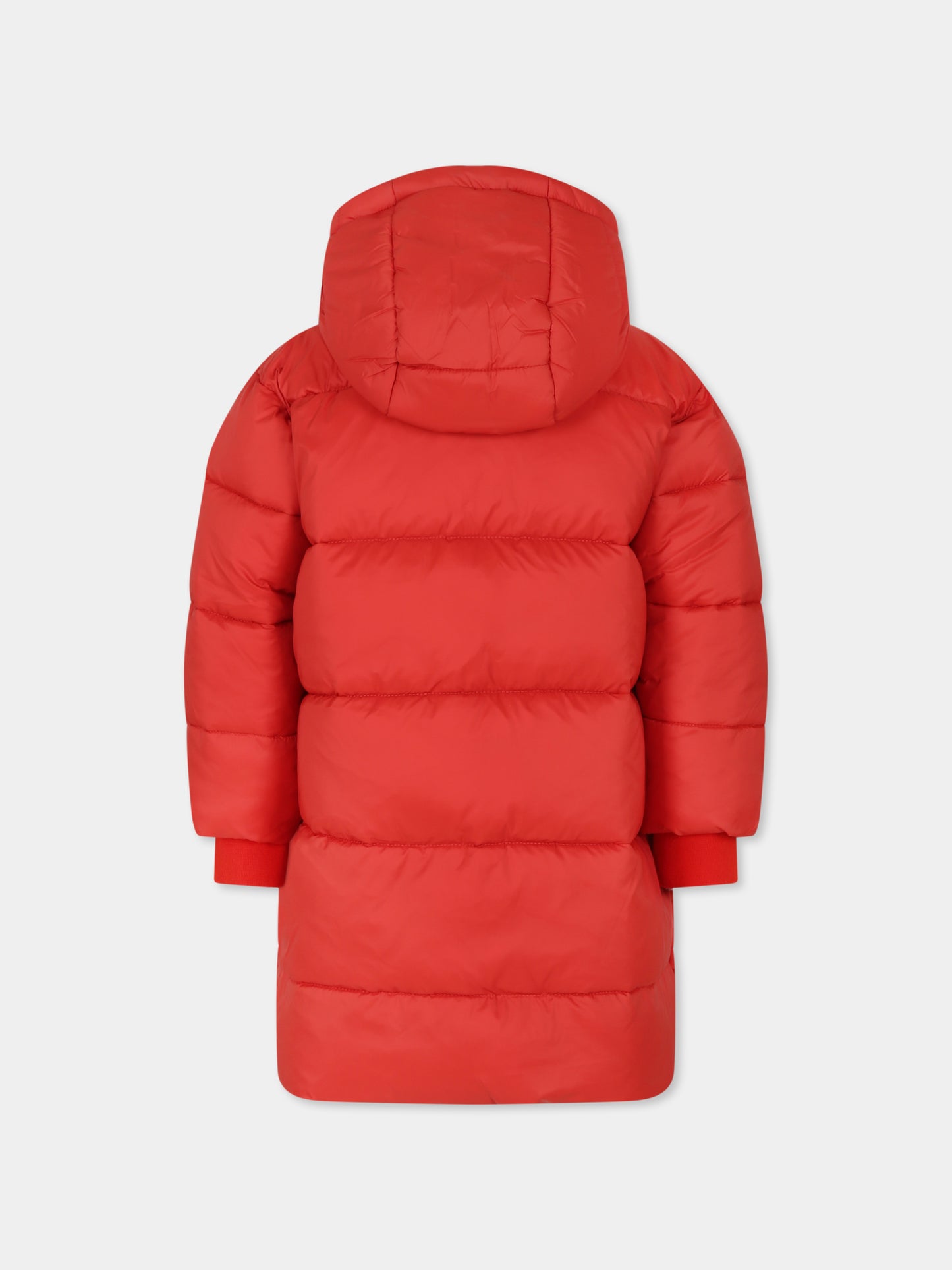 Piumino rosso per bambina con logo,Stella Mccartney Kids,TT2C20 Z0536 412