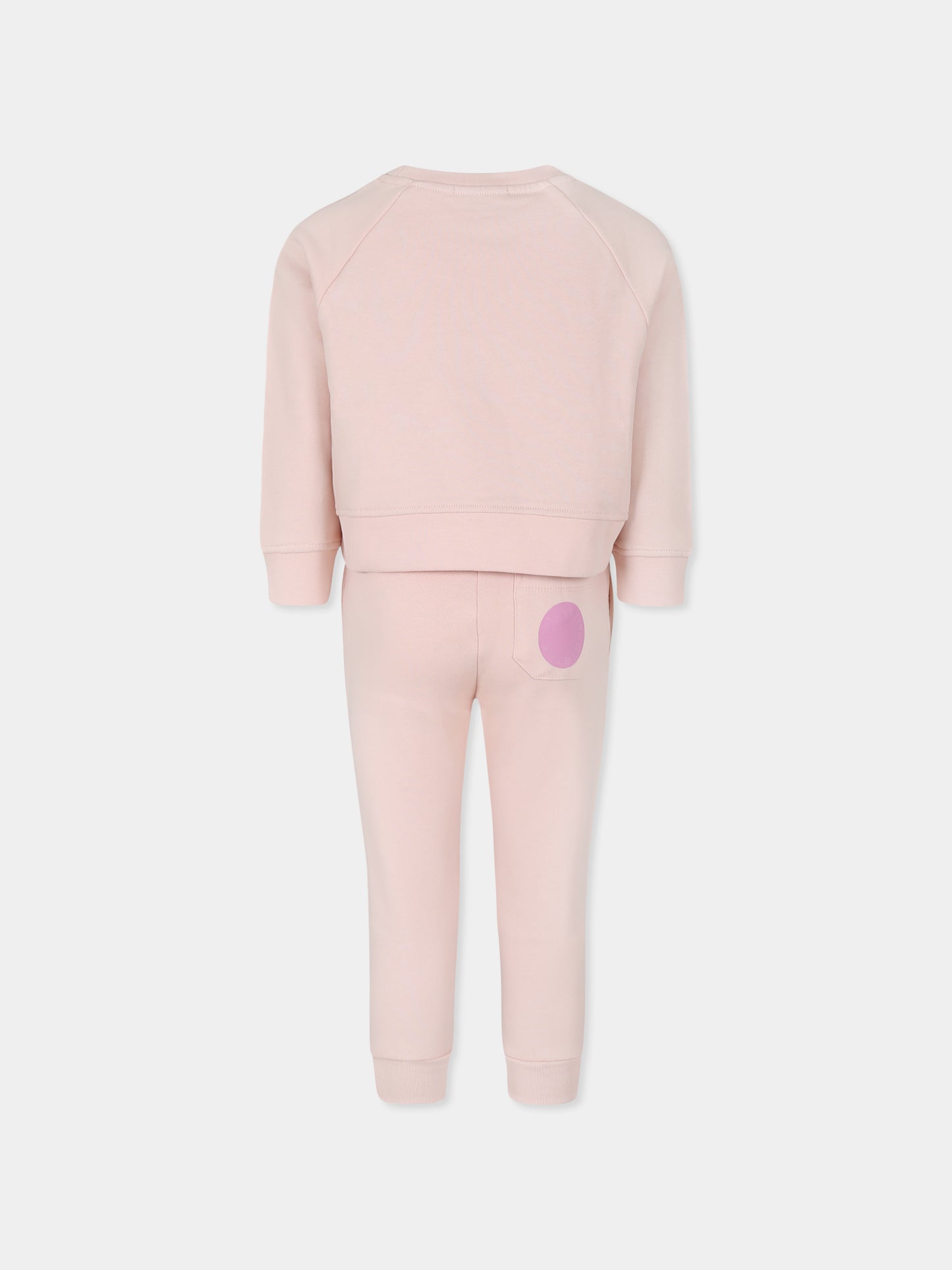 Completo rosa per bambina con logo,Stella Mccartney Kids,TT3A40 Z0447 505