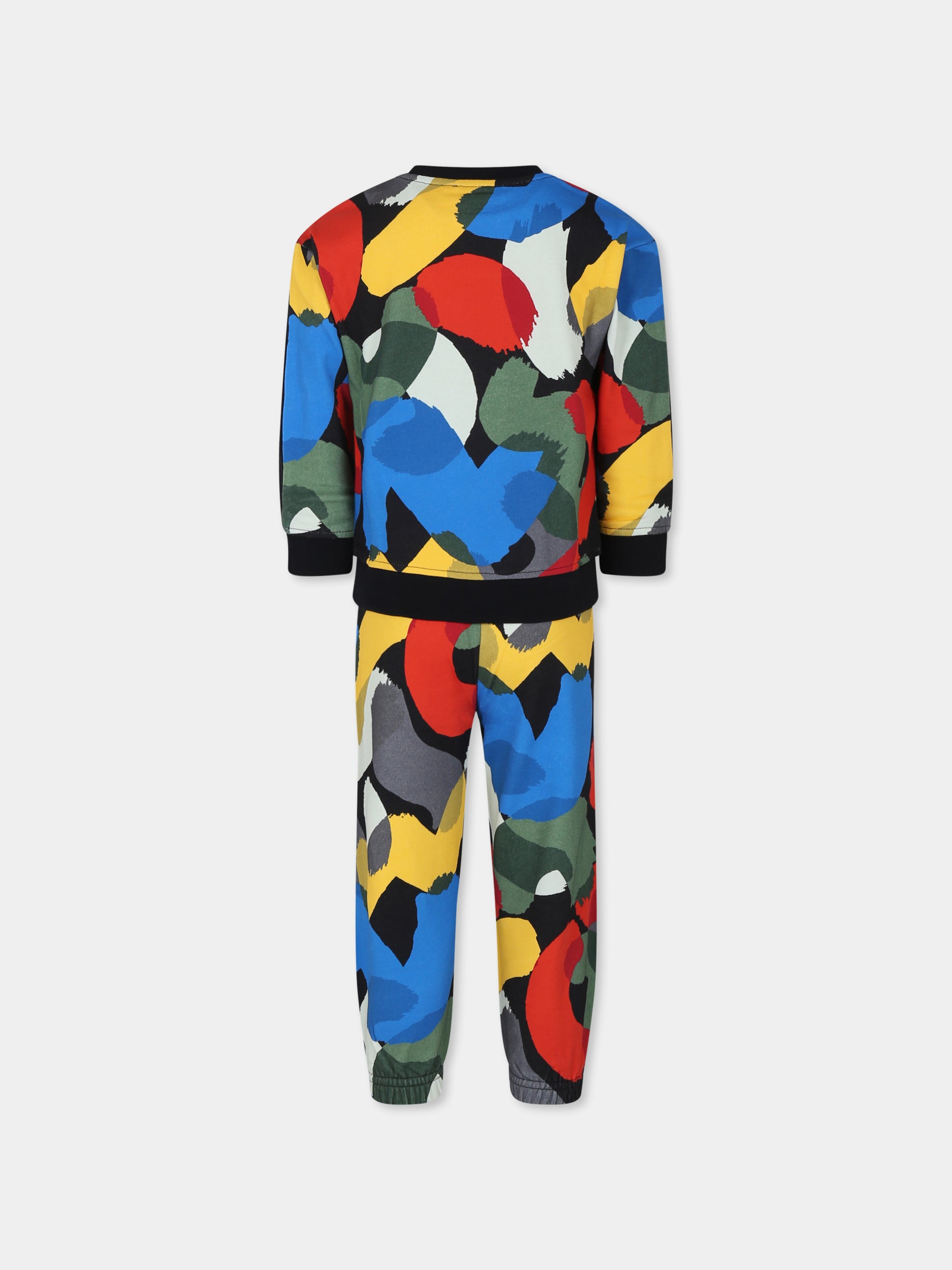 Completo nero per bambino con logo,Stella Mccartney Kids,TT3P80 Z0409 930