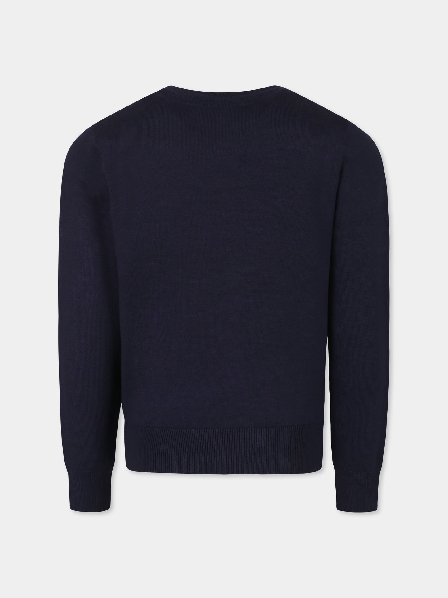 Maglione blu per bambino con logo,Richmond,RBA24066MA BLUE