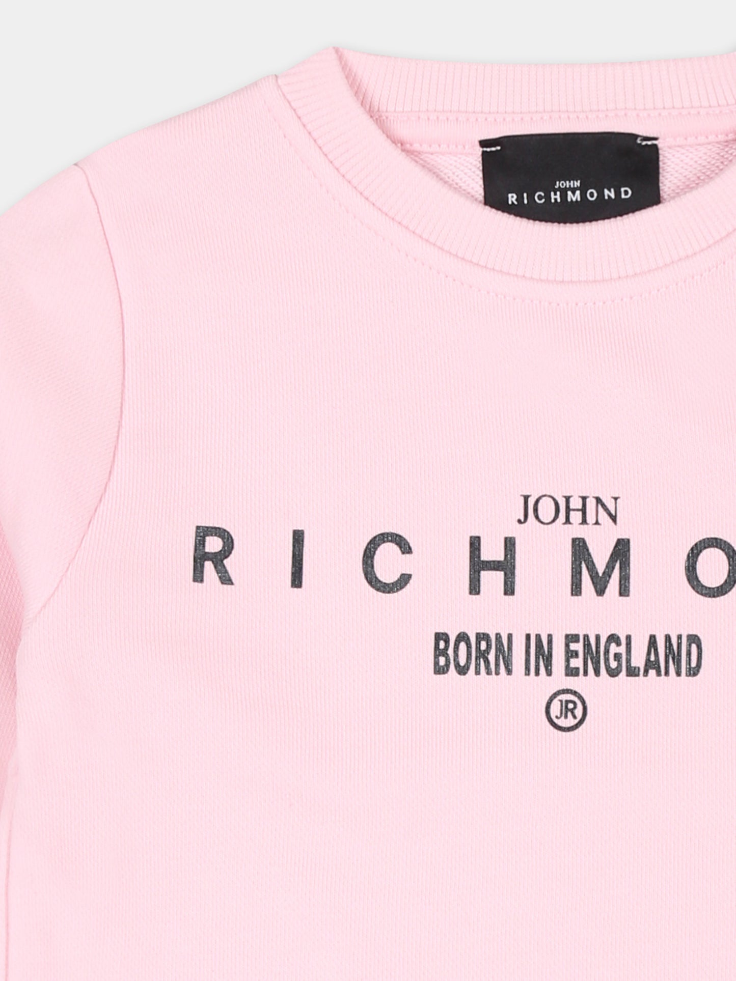 Felpa rosa per neonata con logo,Richmond,RIA24010FE PINK LIGHT